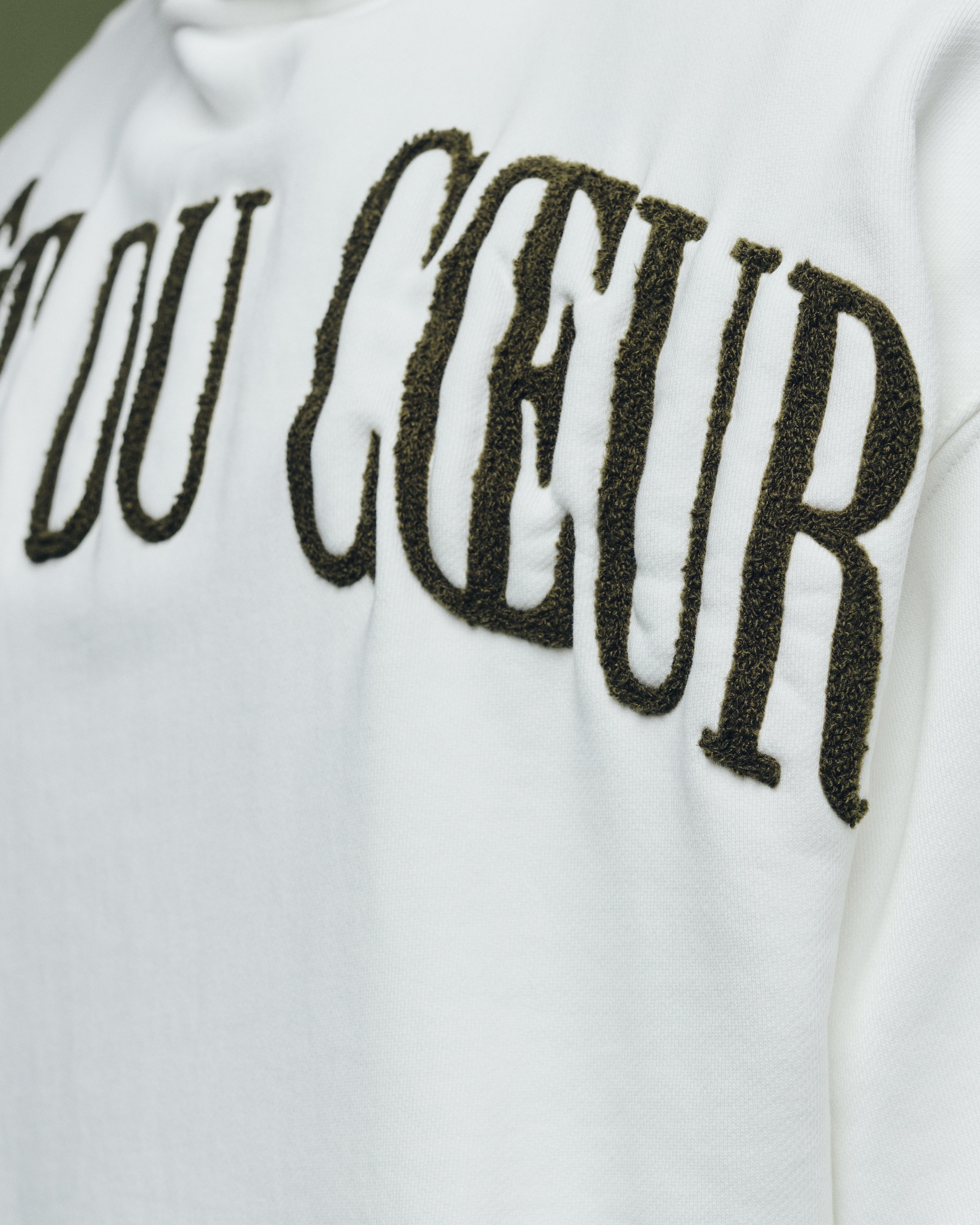 Hoodie Off-White Olive