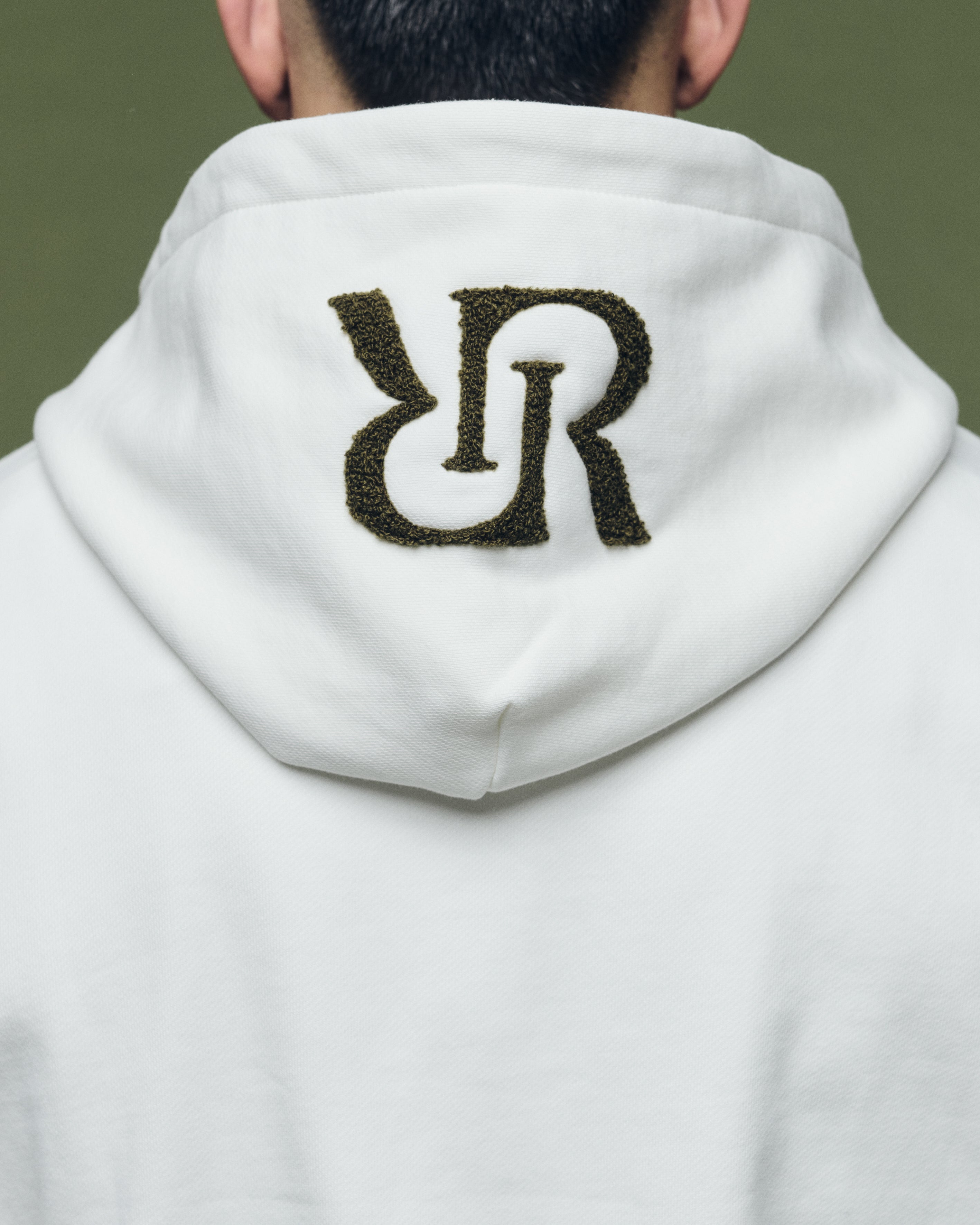 Hoodie Off-White Olive