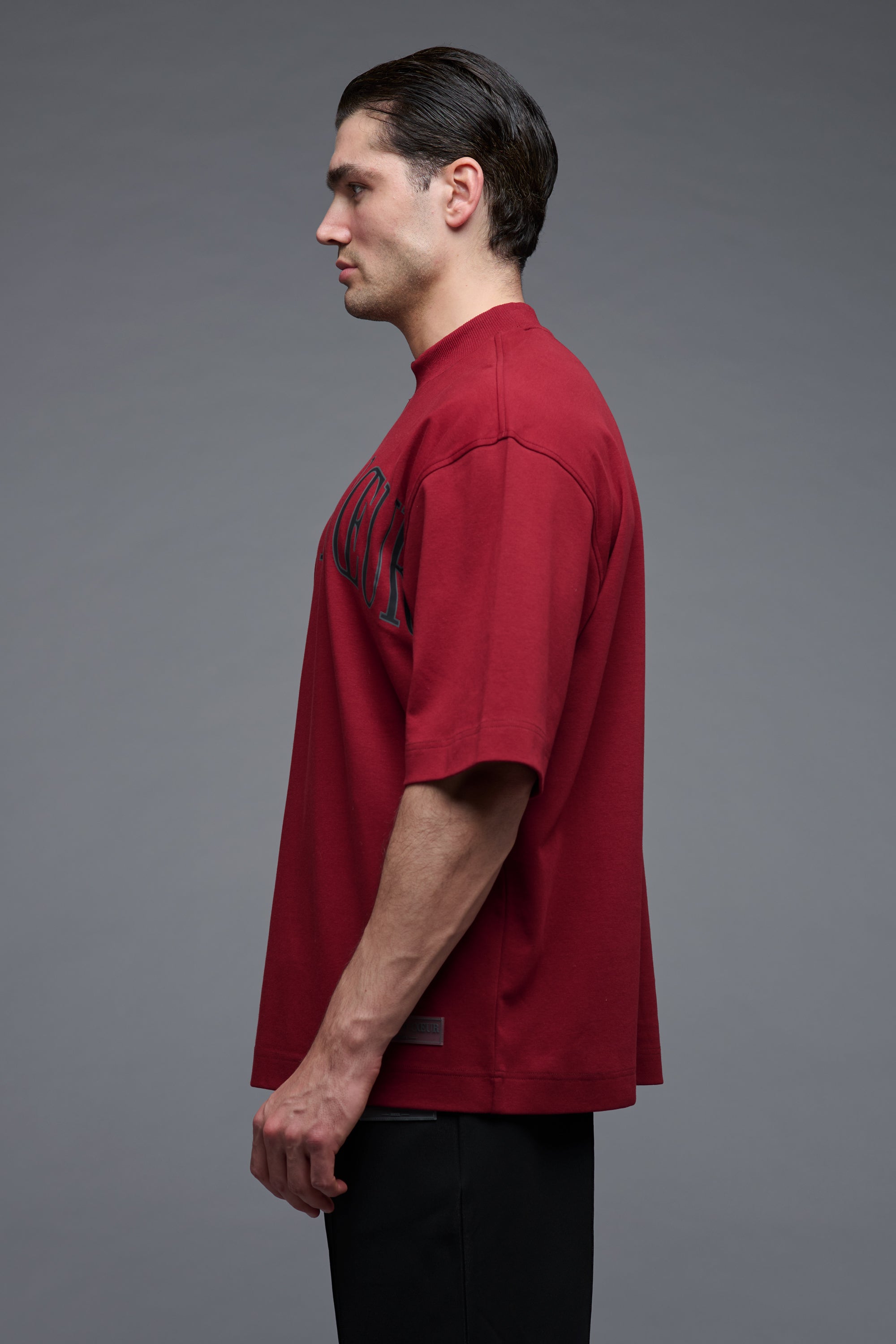 J'adore Highneck Shirt - Burgundy