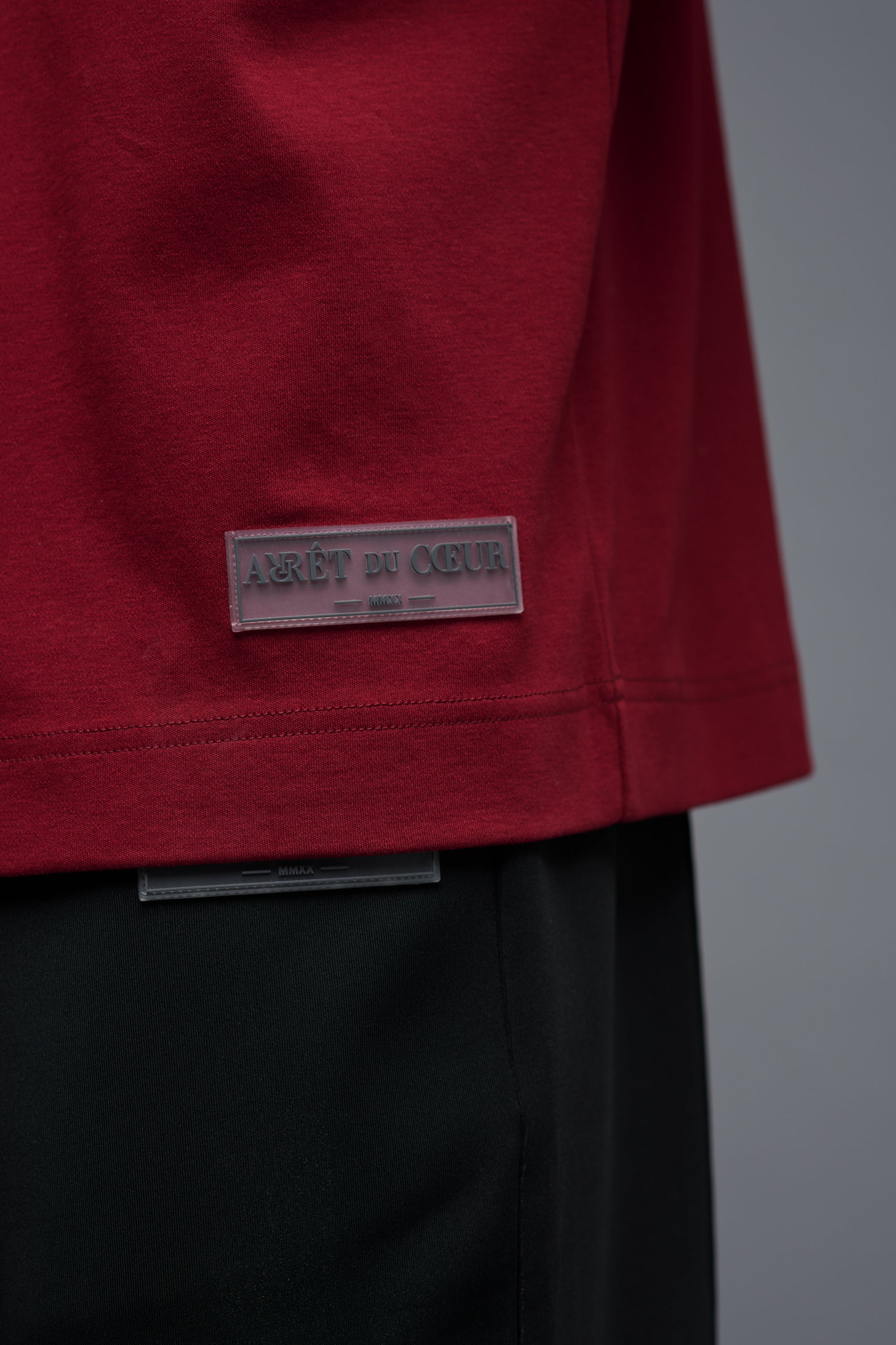 J'adore Highneck Shirt - Burgundy