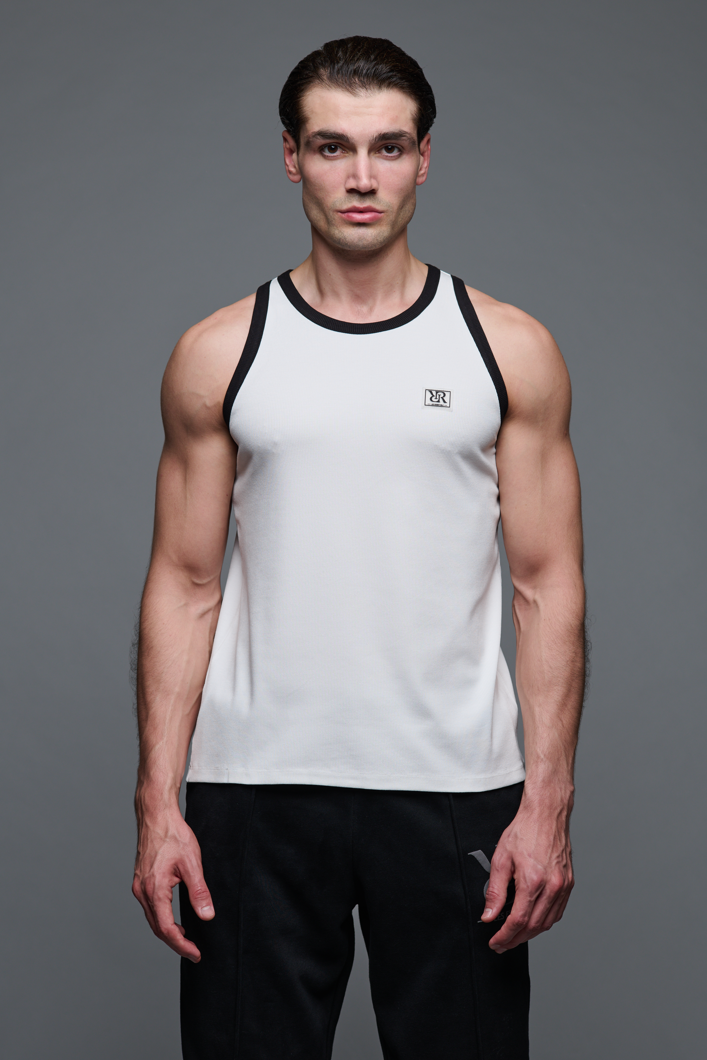 AdC Les Essentiels - Tank Top White - Black