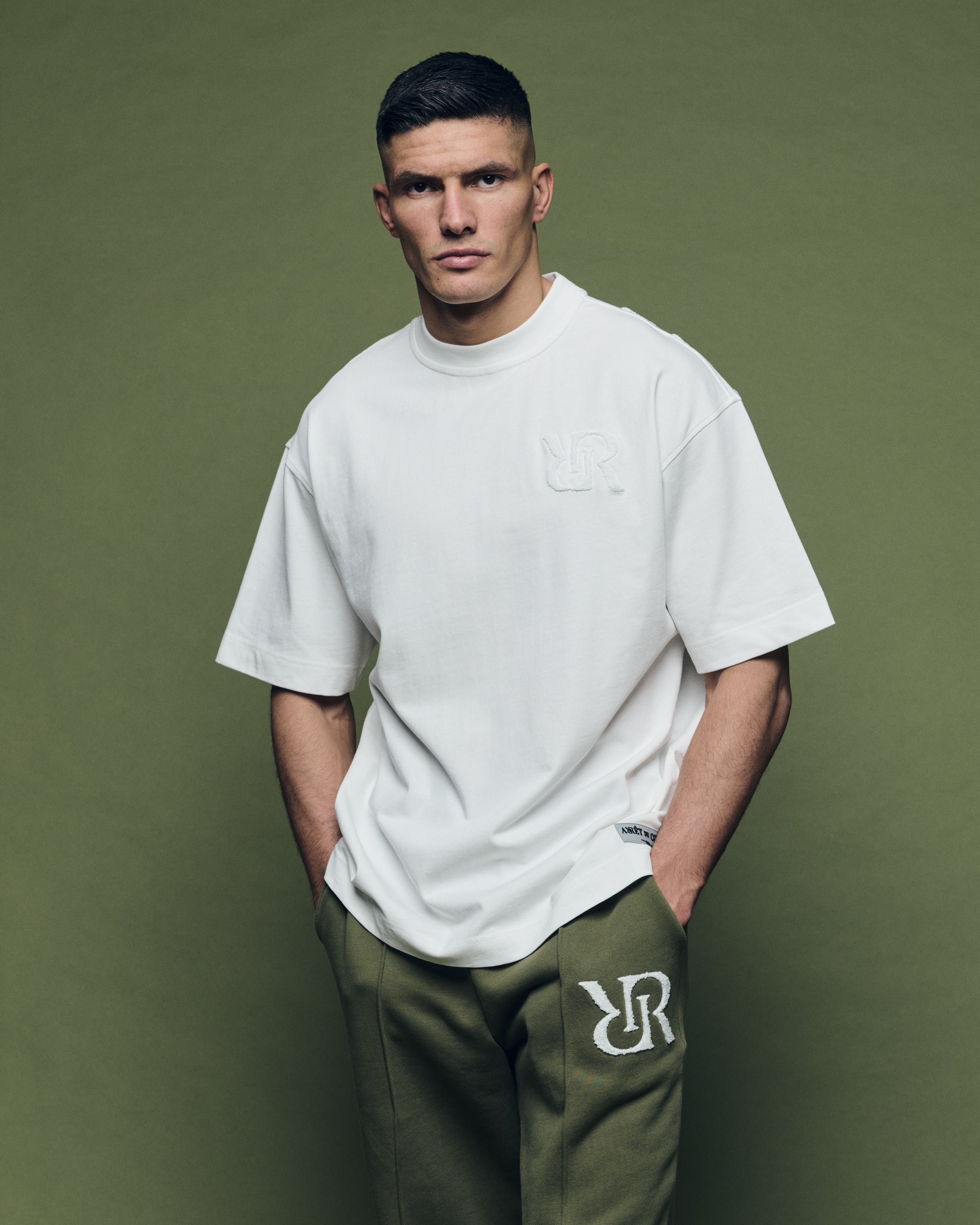 Signature T-Shirt Off-White  Logo Weiß