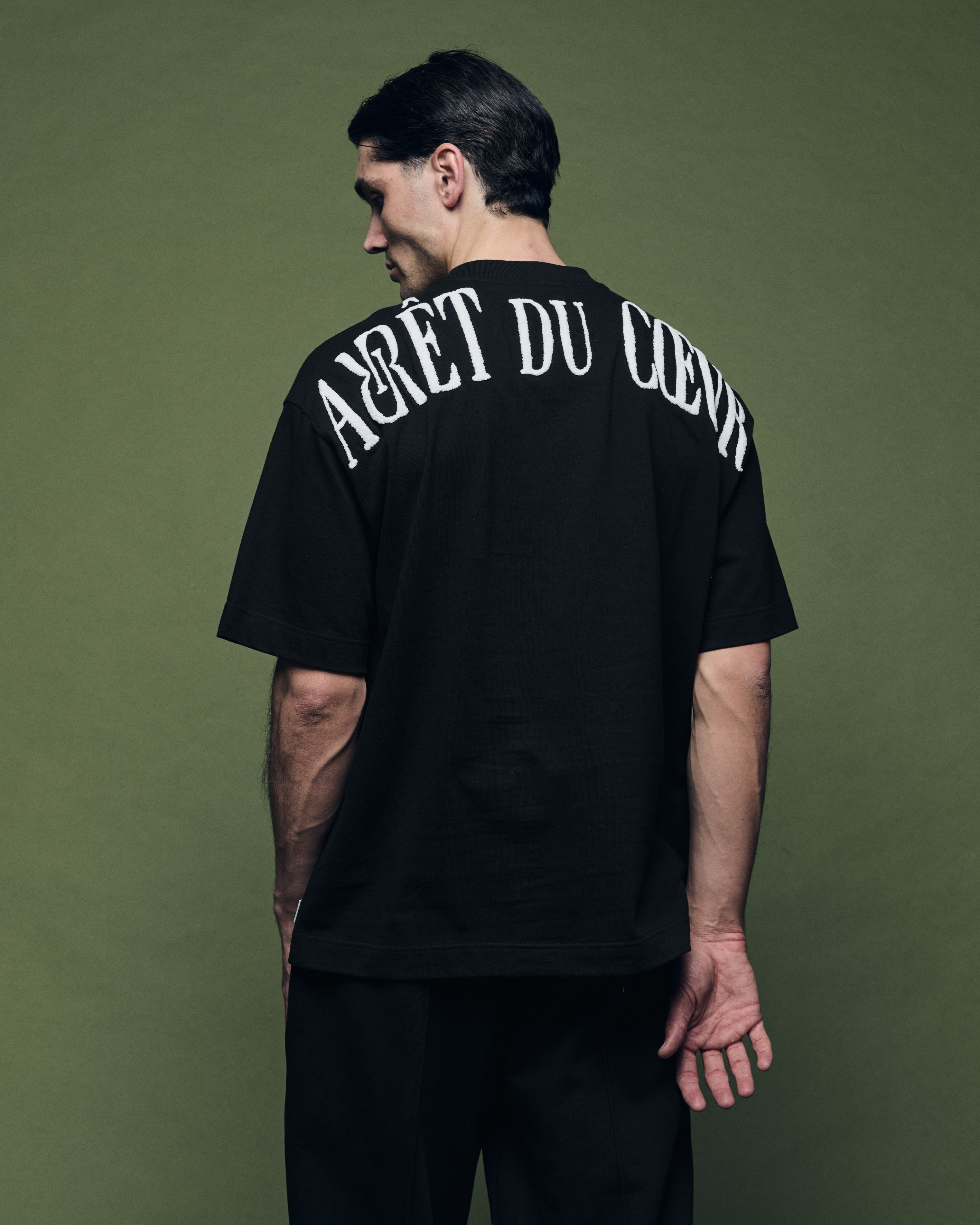 Signature T-Shirt Black Logo White