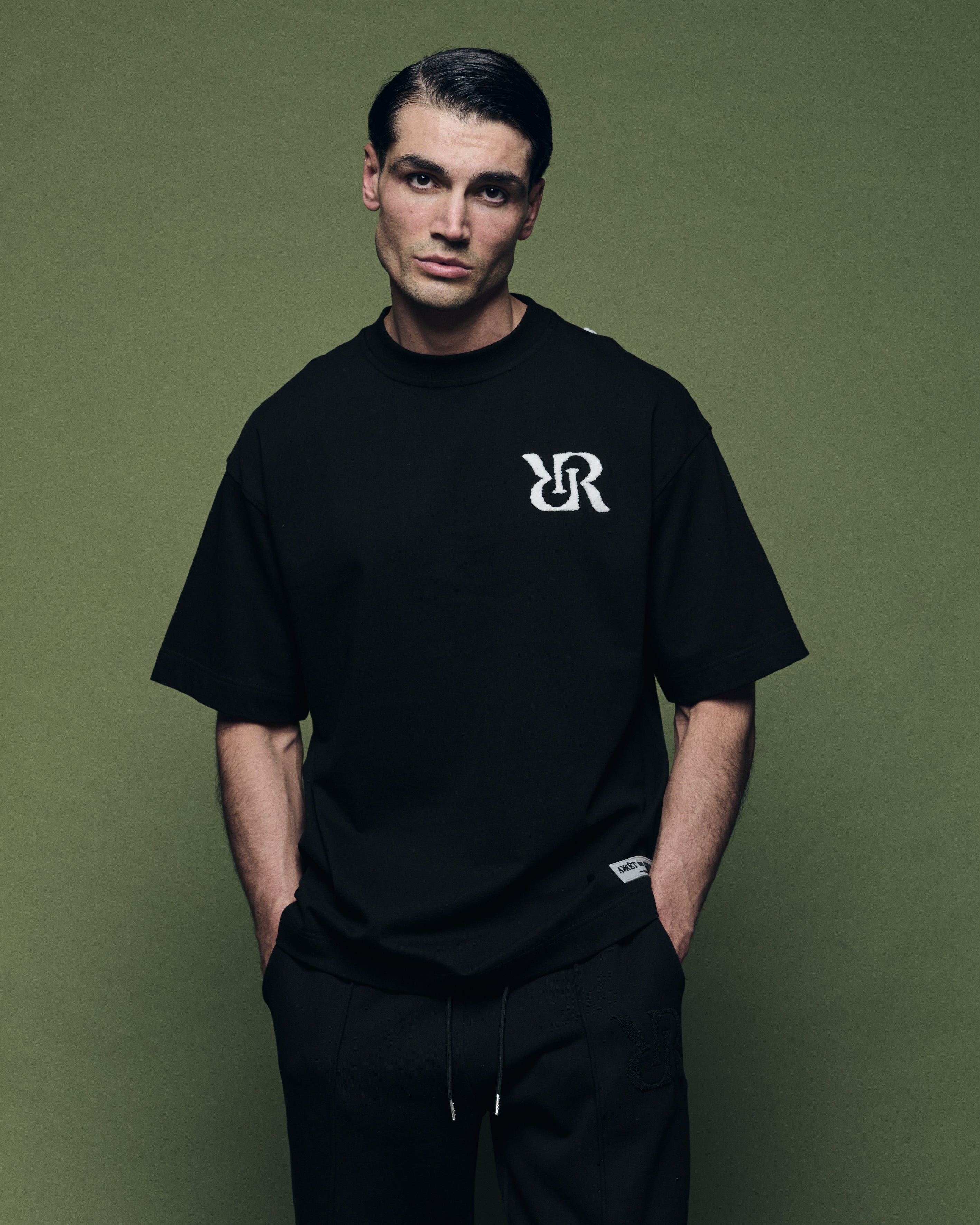 Signature T-Shirt Black Logo White