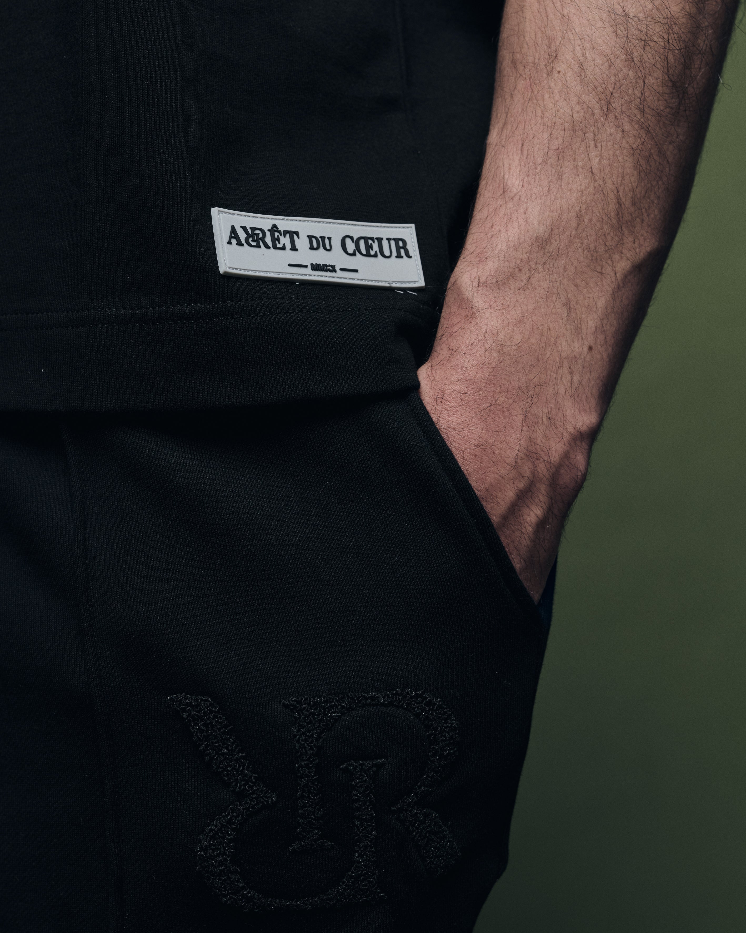 Signature T-Shirt Black Logo White