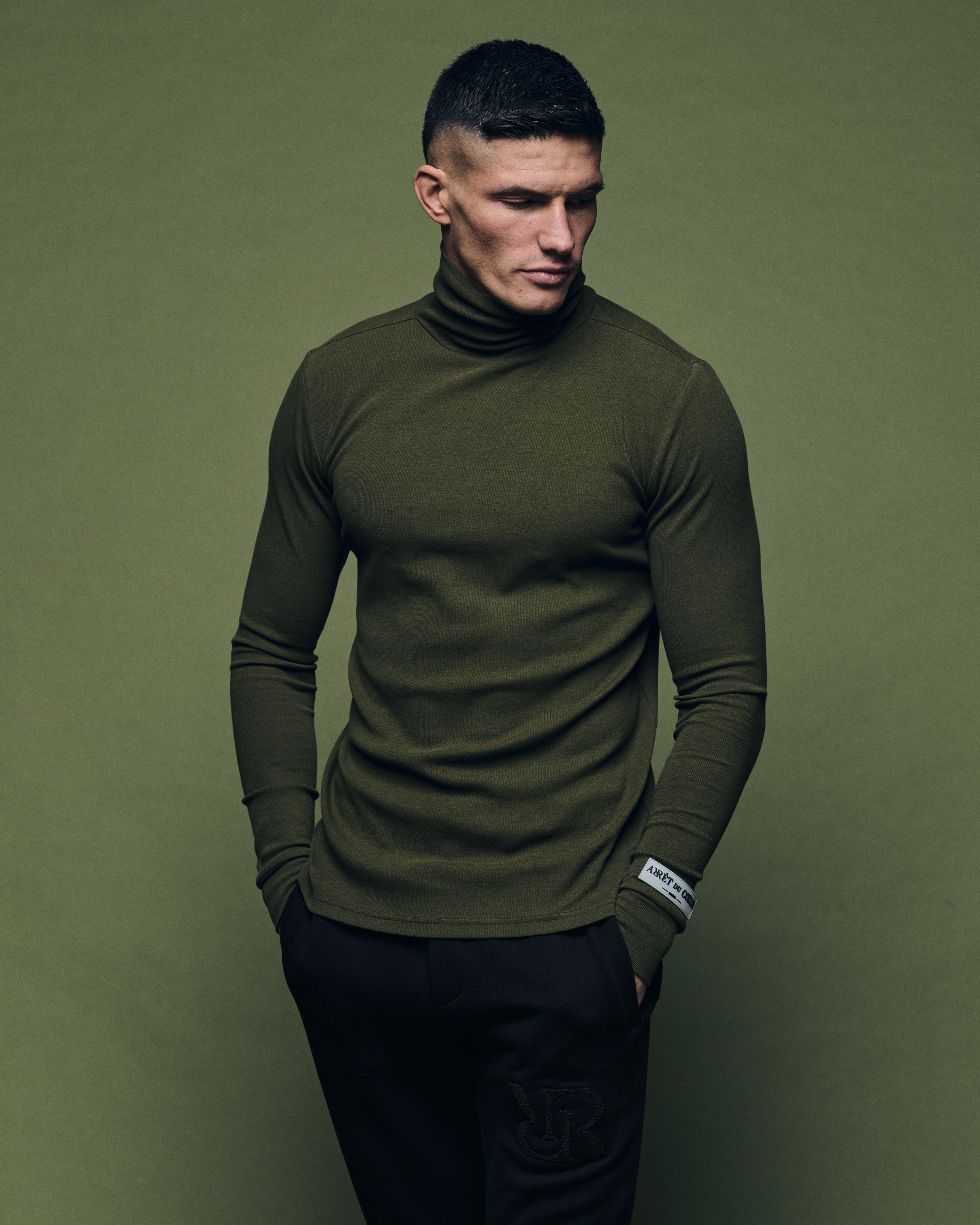 Turtleneck Long Sleeve Olive