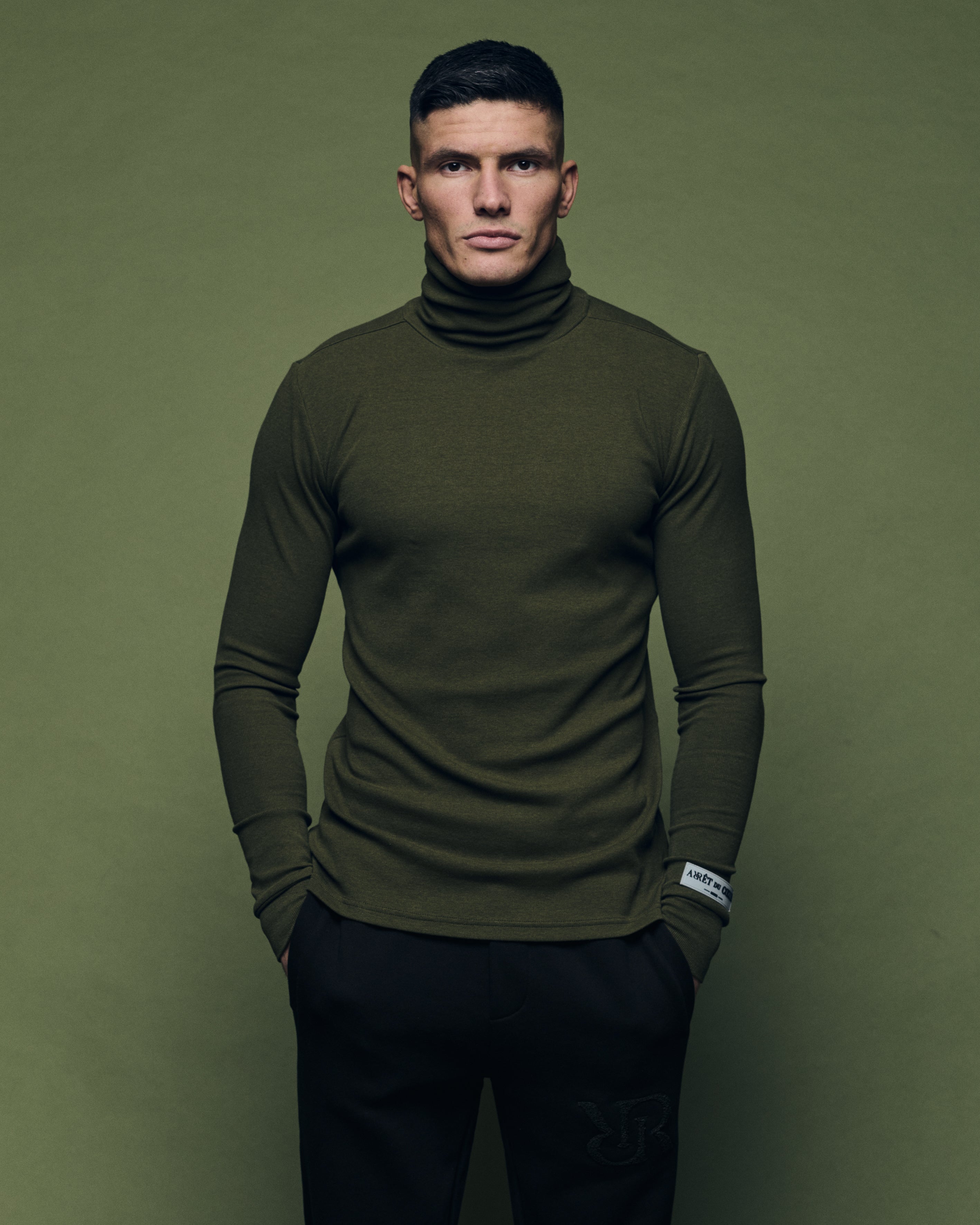 Turtleneck Long Sleeve Olive