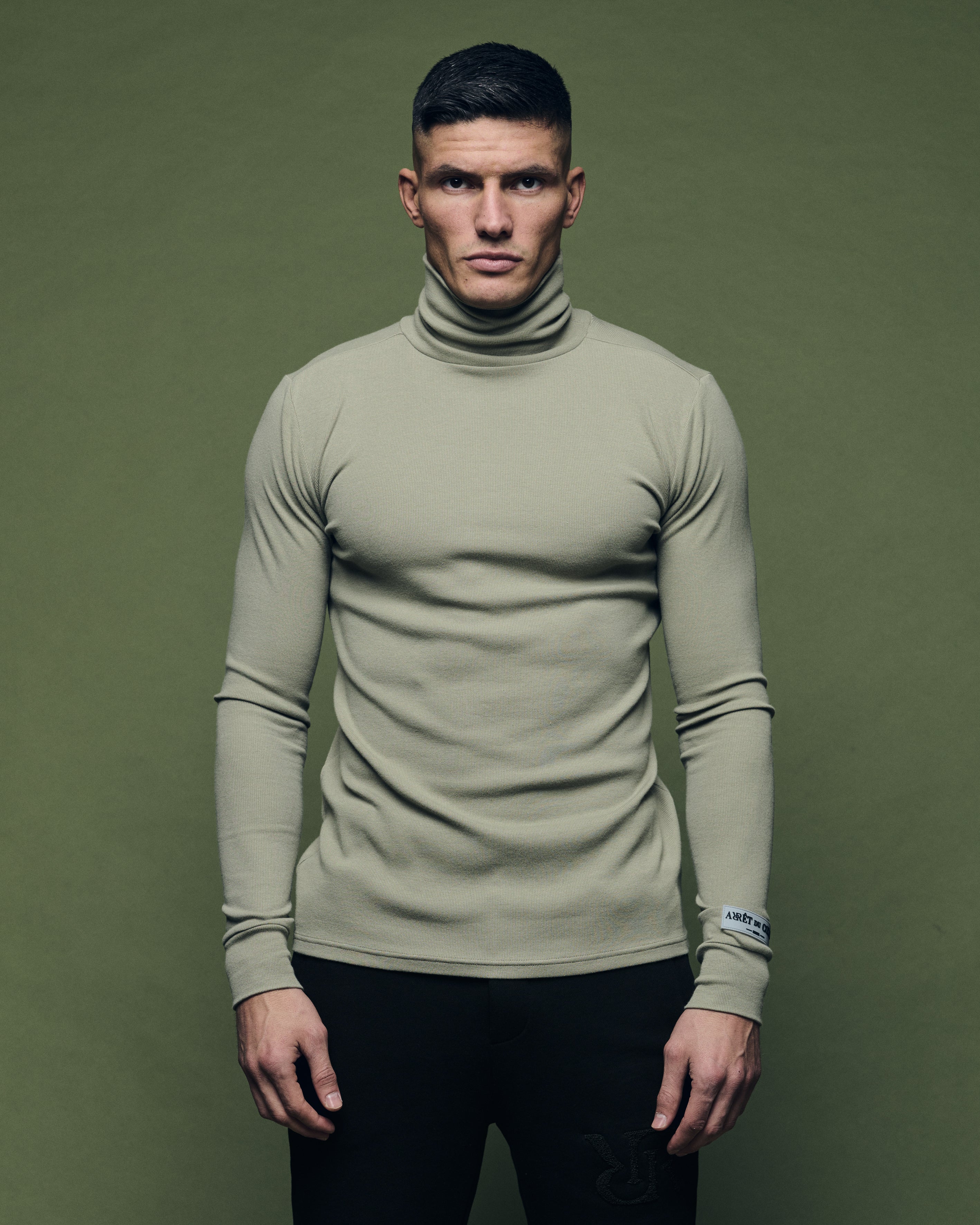 Turtleneck Long Sleeve Mint Grey
