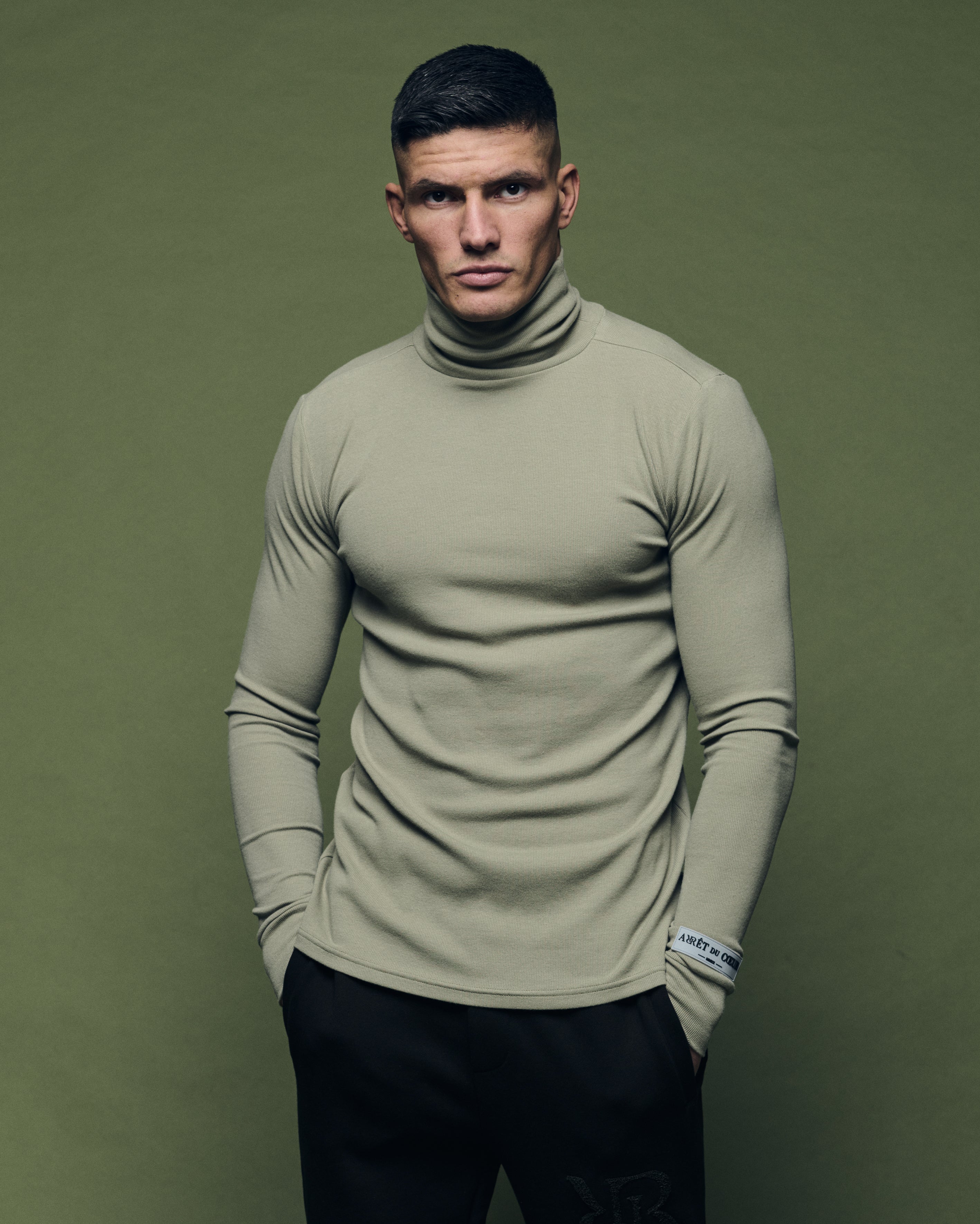 Turtleneck Long Sleeve Mint Grey