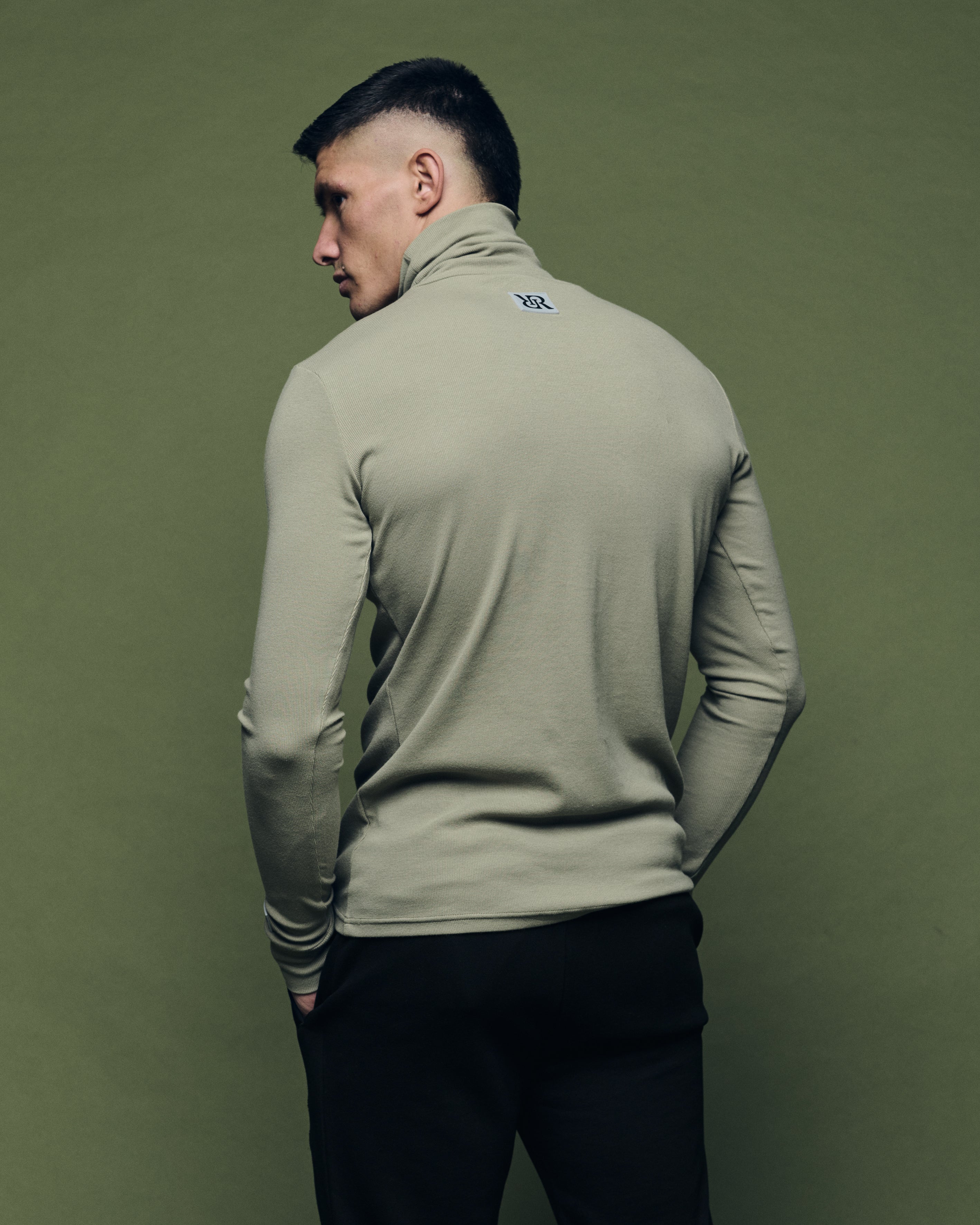 Turtleneck Long Sleeve Mint Grey