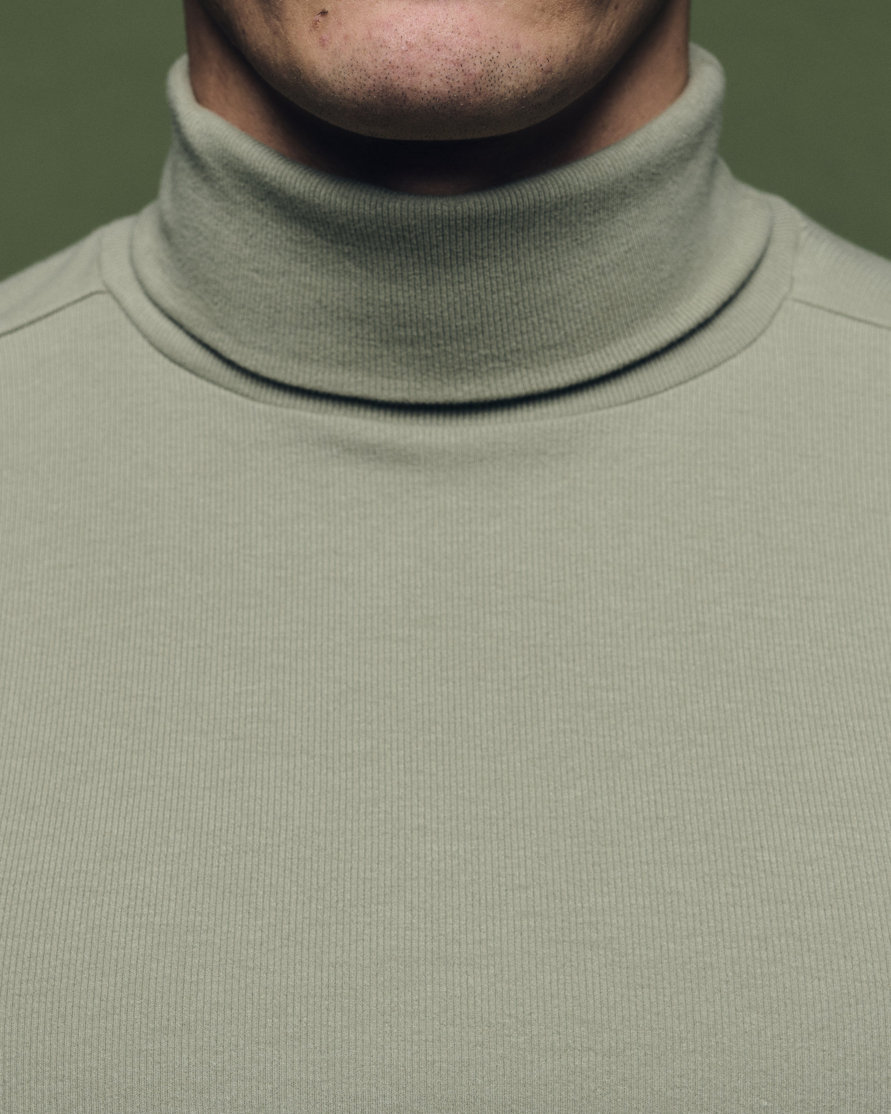 Turtleneck Long Sleeve Mint Grey