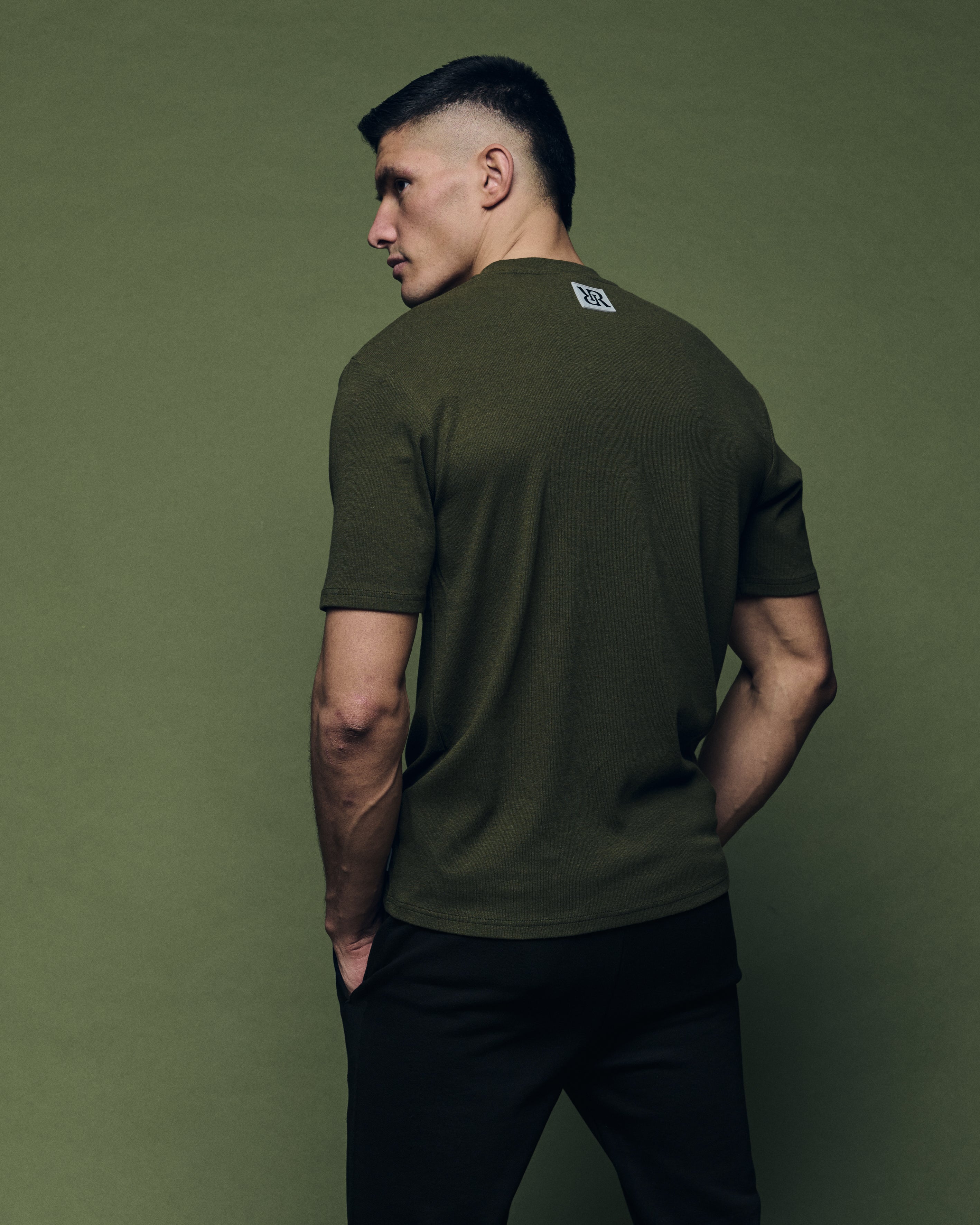 Slim fit shirt olive