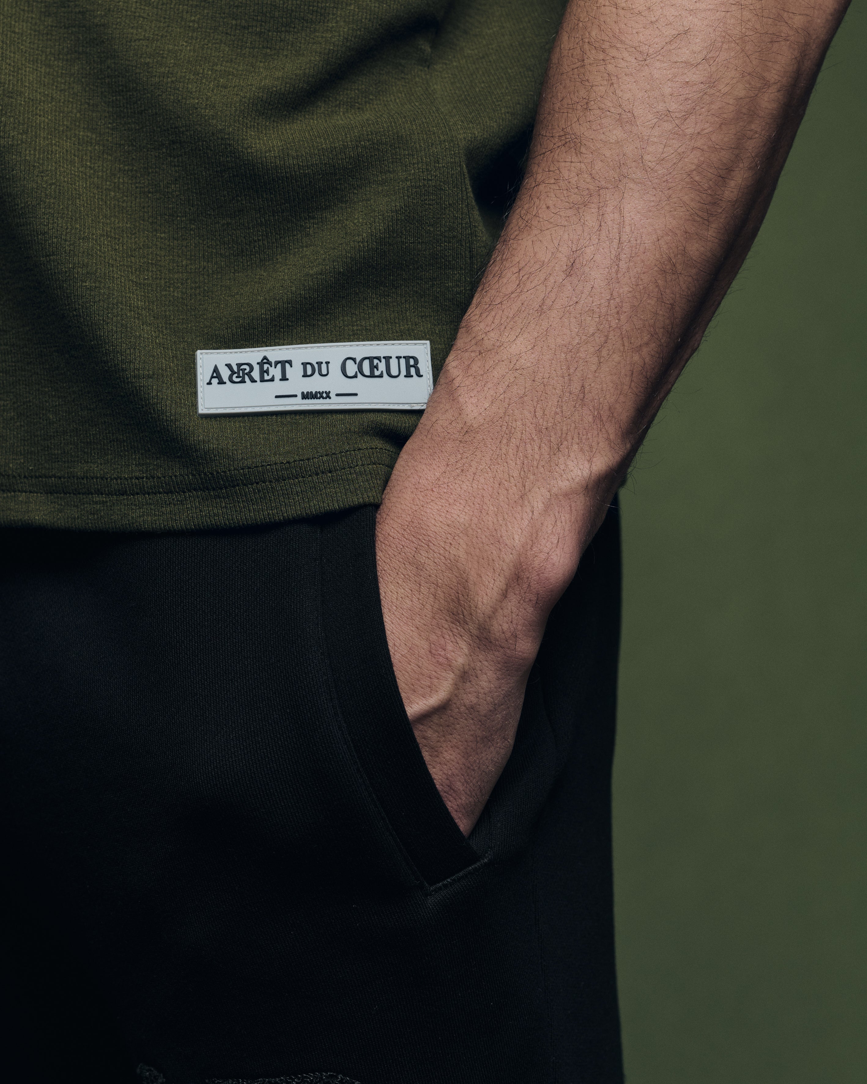 Slim fit shirt olive