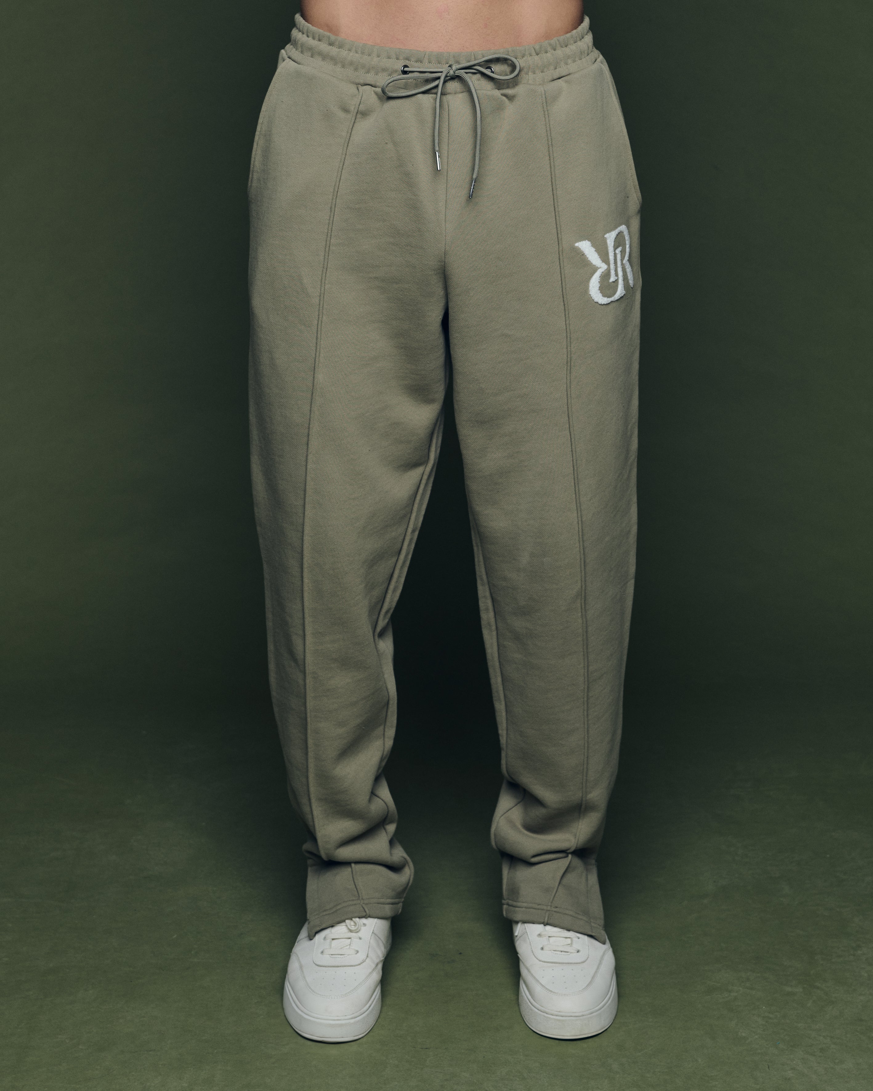 Jogger Wide-Leg Grey-Mint