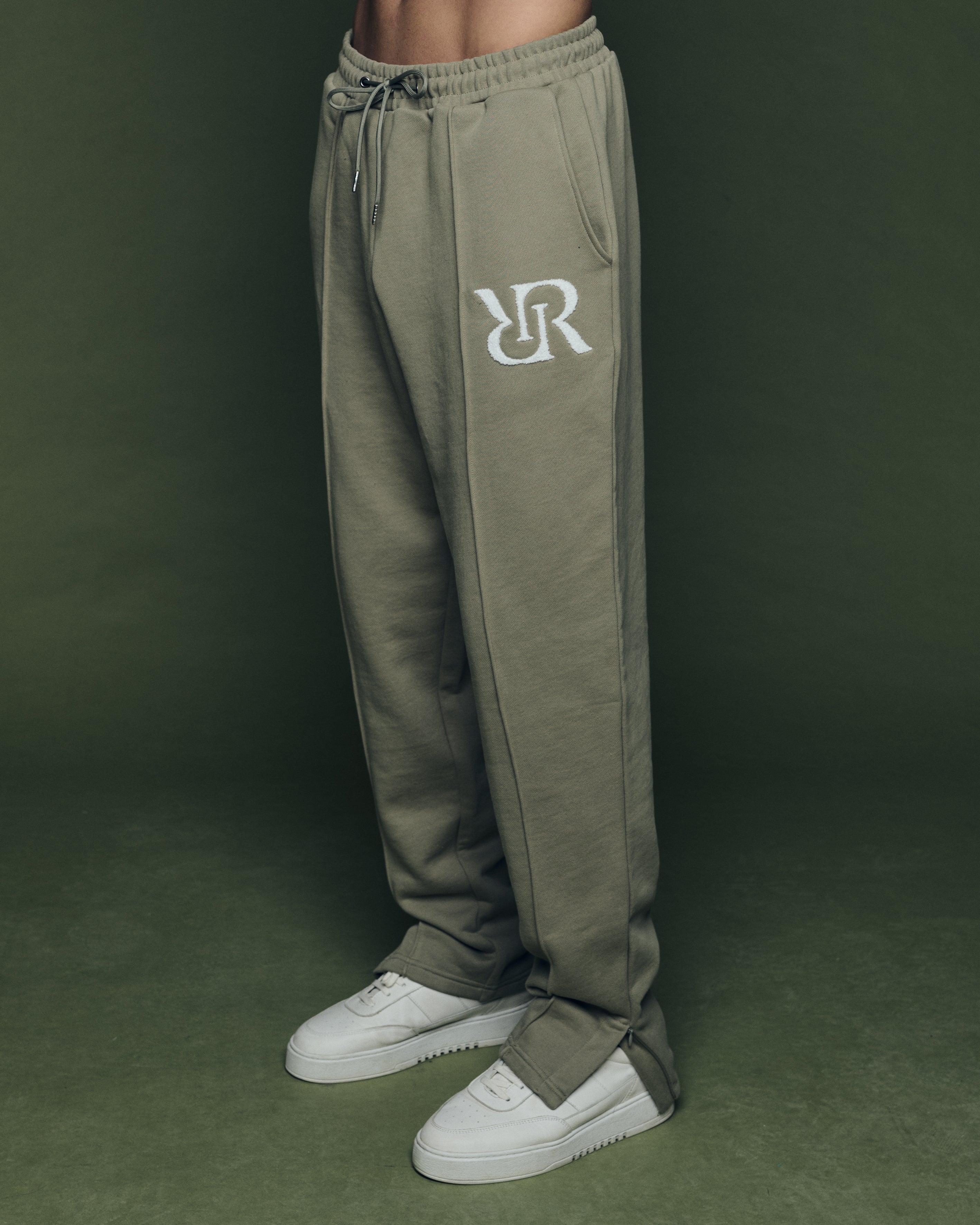 Jogger Wide-Leg Grey-Mint