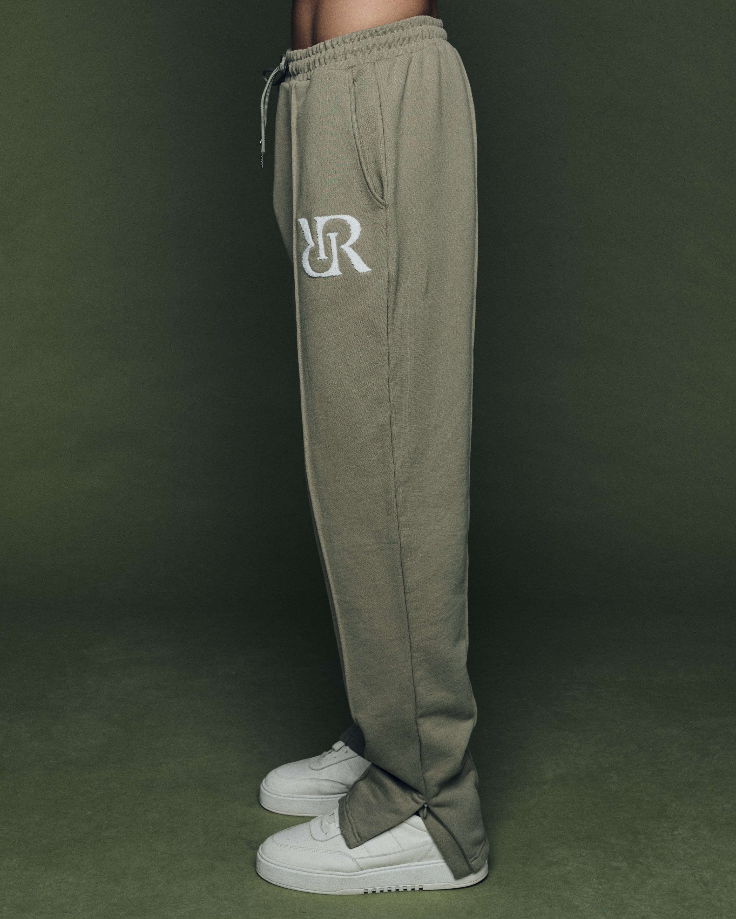 Jogger Wide-Leg Grey-Mint