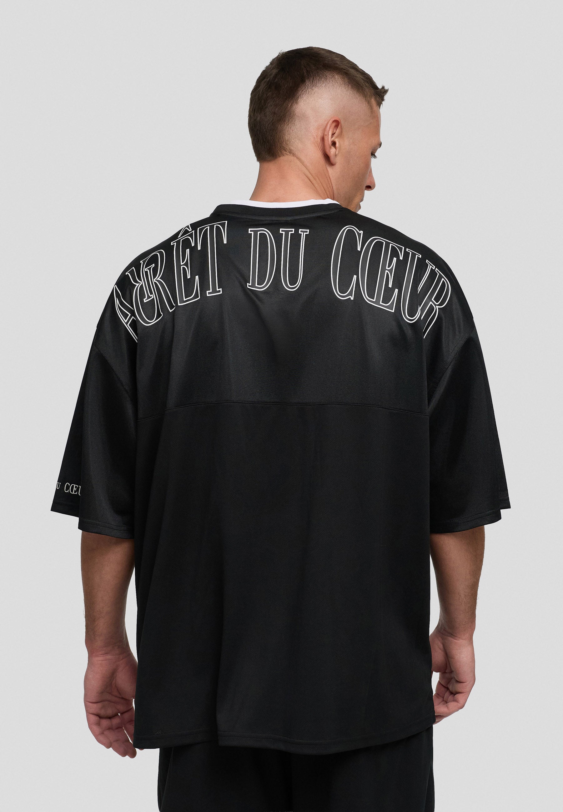 Jersey Shirt - V-neck Black