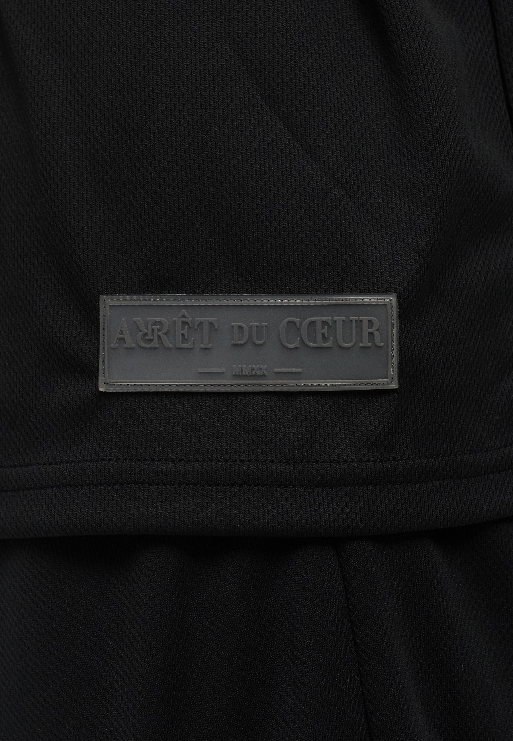 Jersey Shirt - V-neck Black