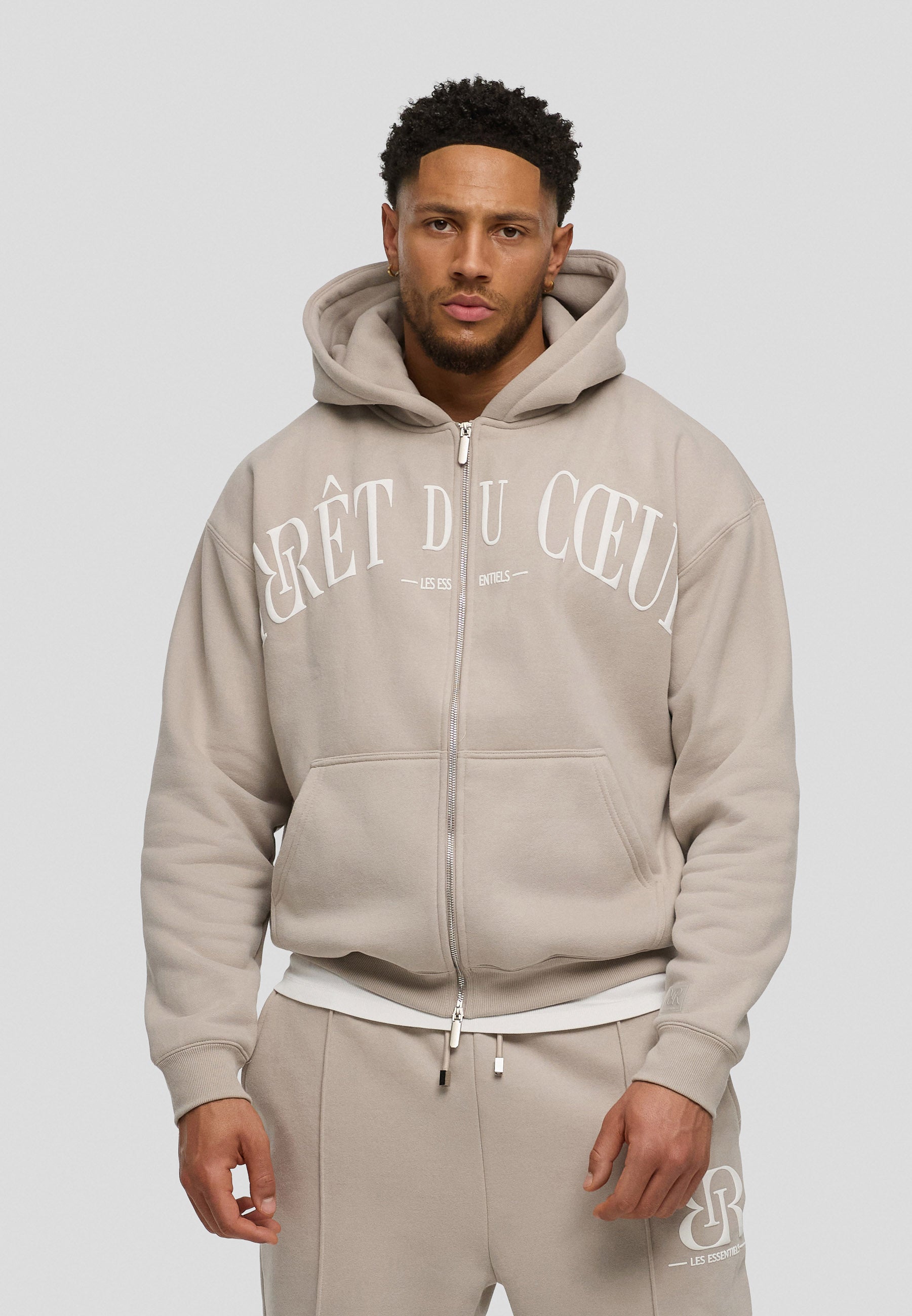 AdC Les Essentiels - Zip Hoodie - Beige