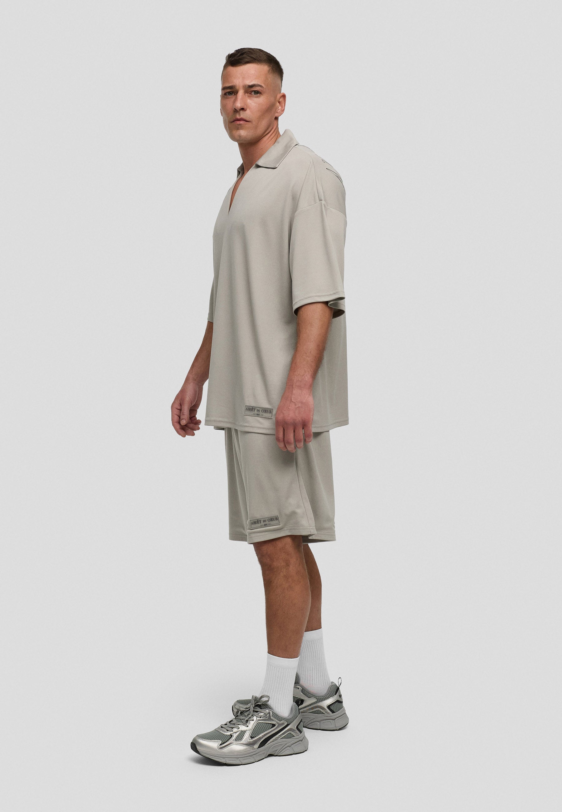 Jersey Shirt - Collar Grey