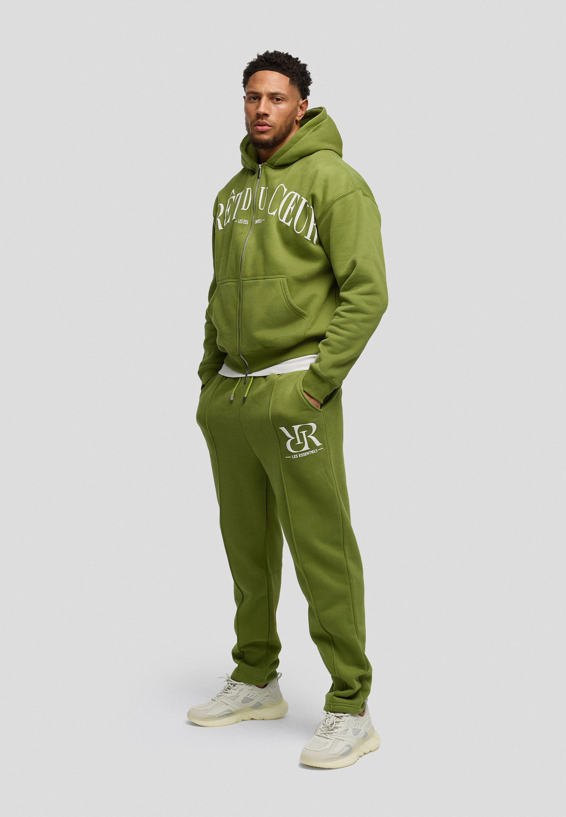 AdC Les Essentiels - Zip Hoodie - Green