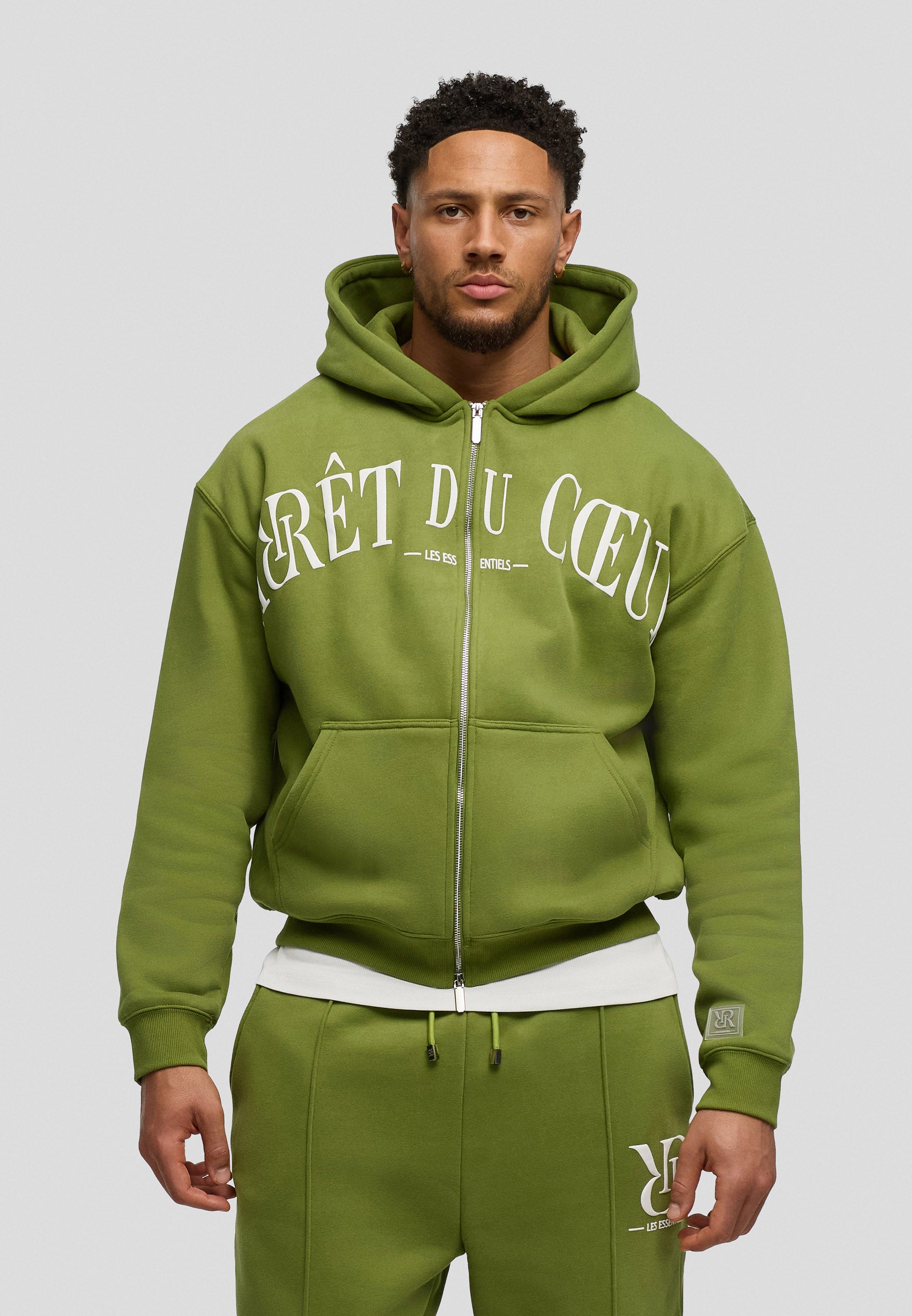 AdC Les Essentiels - Zip Hoodie - Green