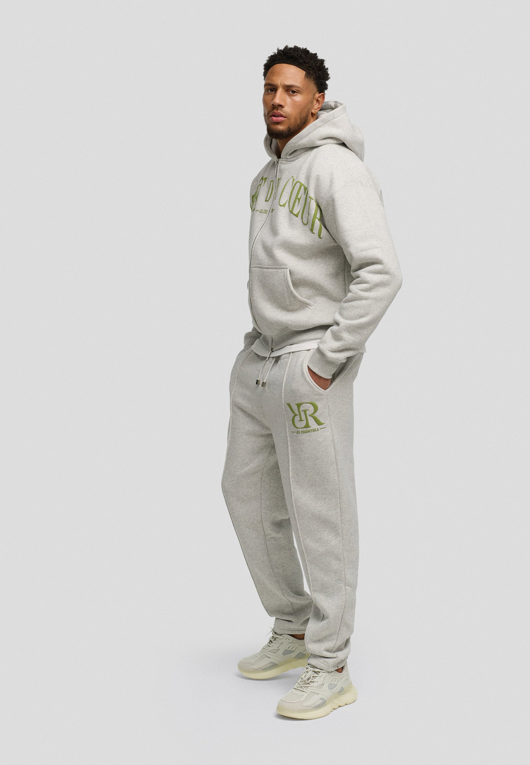 AdC Les Essentiels - Zip Hoodie - Grey Melange