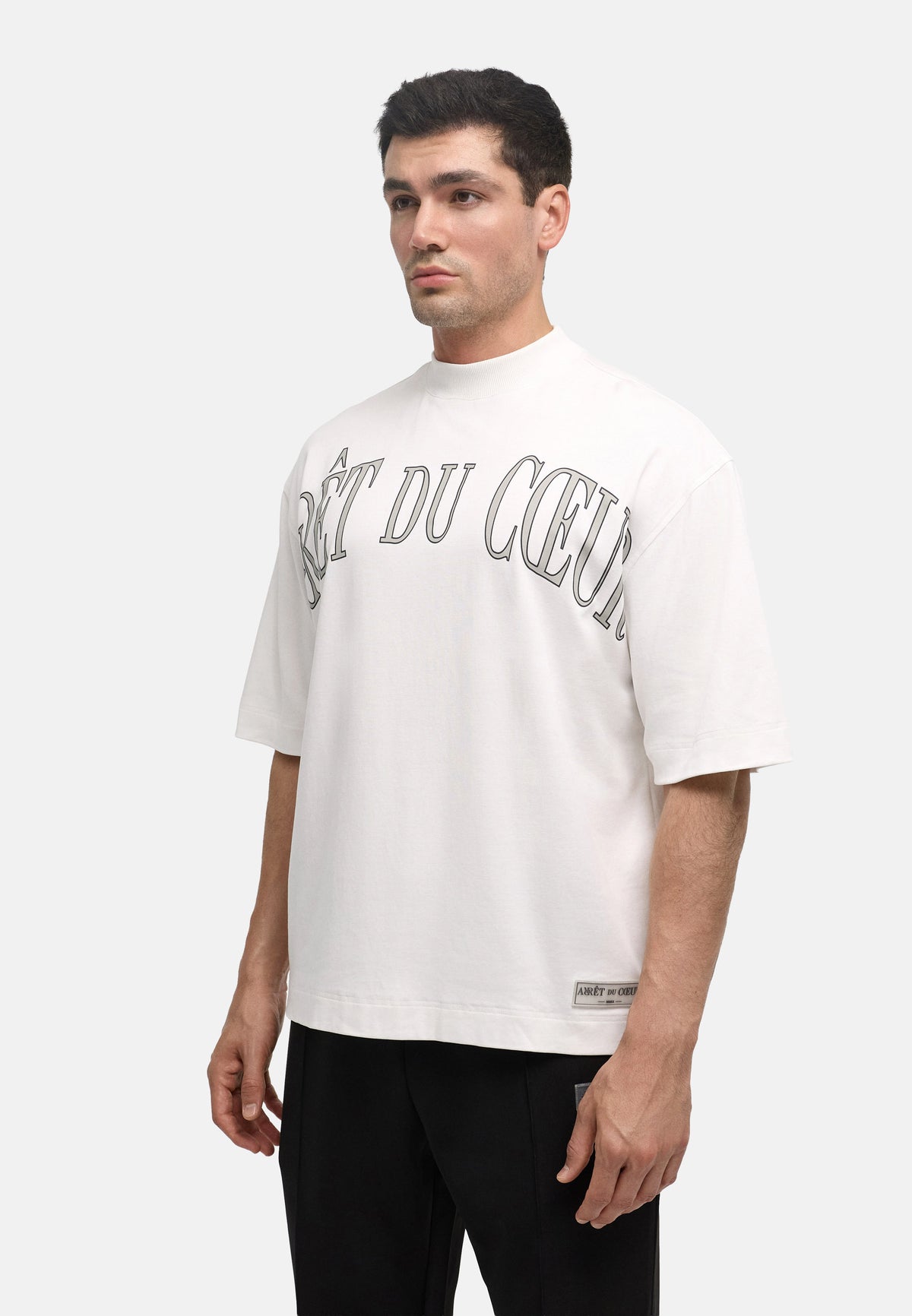 Jadore Highneck Shirt - White