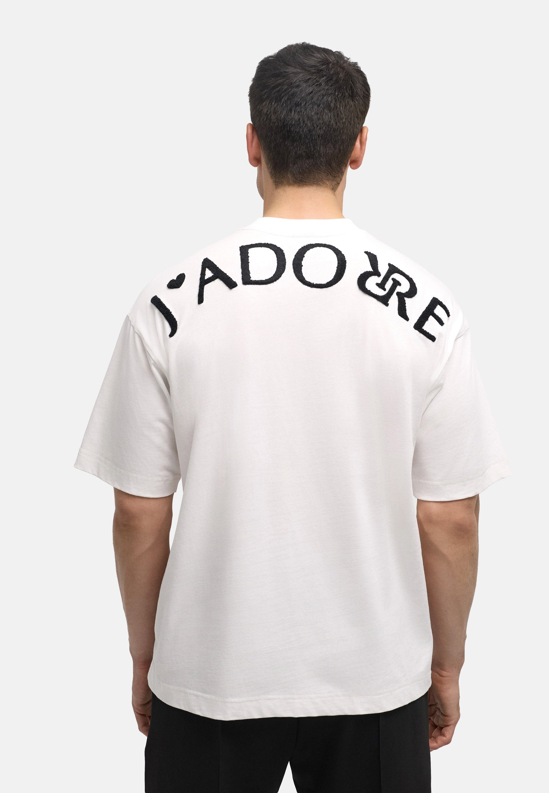 Signature „JADORE“ Shirt White - Black Logo