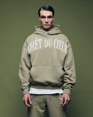 Hoodie Grey-Mint