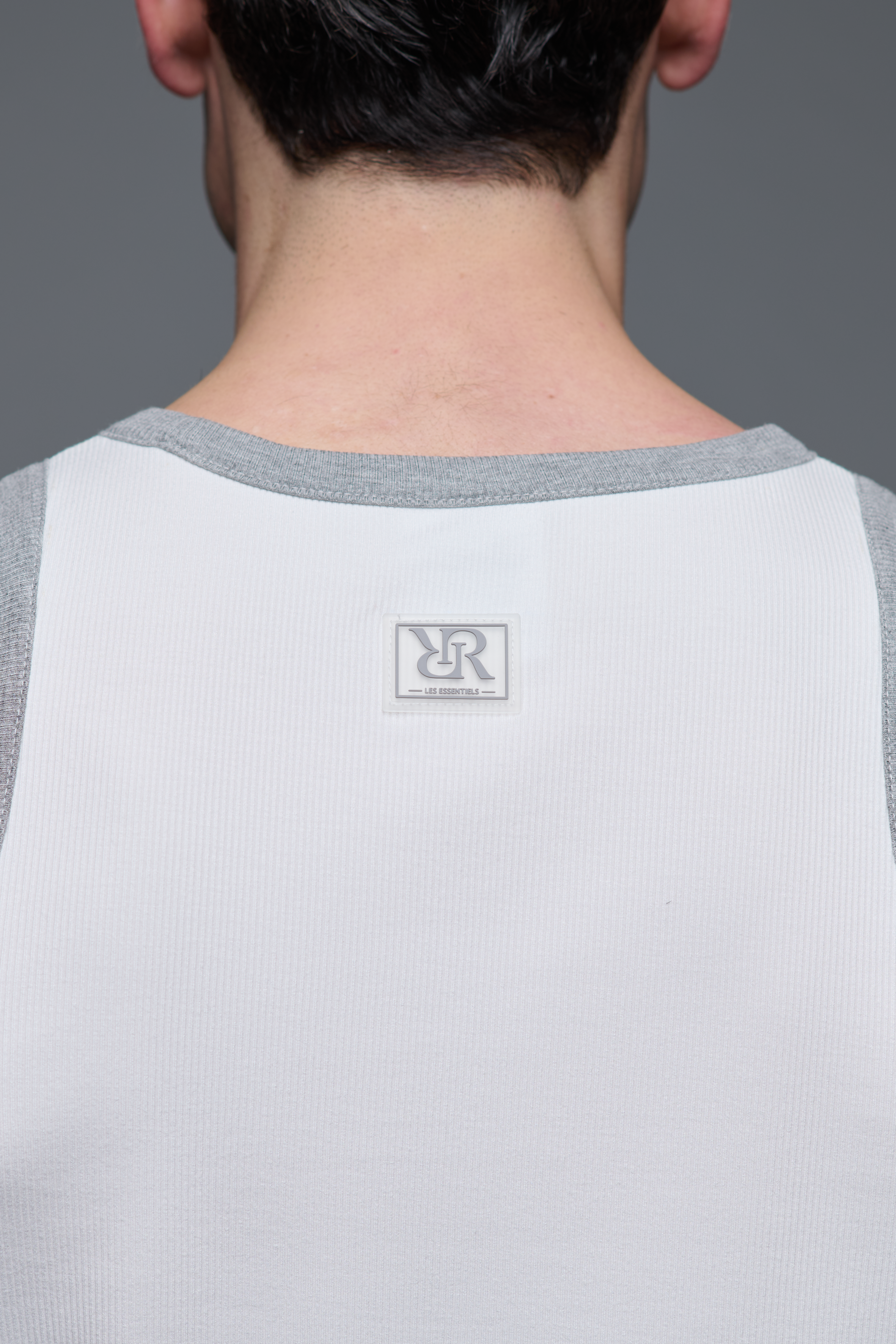 AdC Les Essentiels - Tank Top White - Grey
