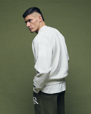 Crewneck Off-White - Logo Weiß