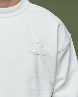 Crewneck Off-White - Logo Weiß