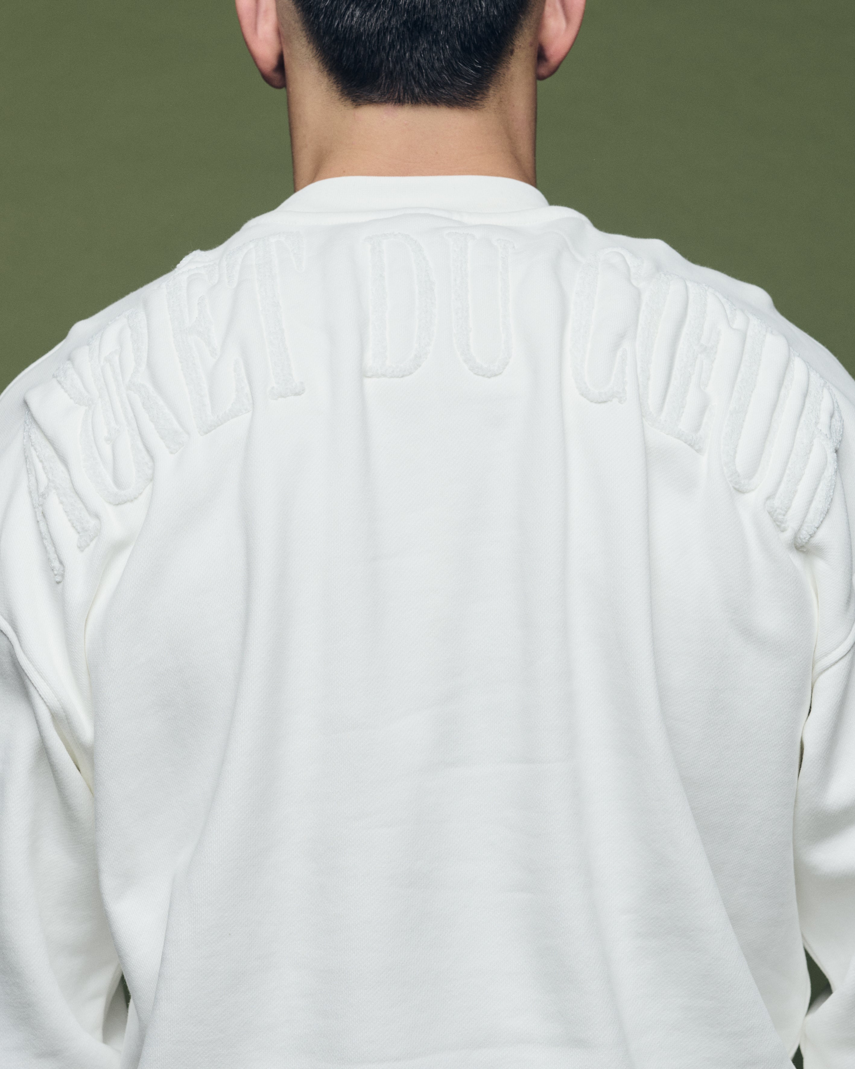 Col rond Off-White - Logo blanc 