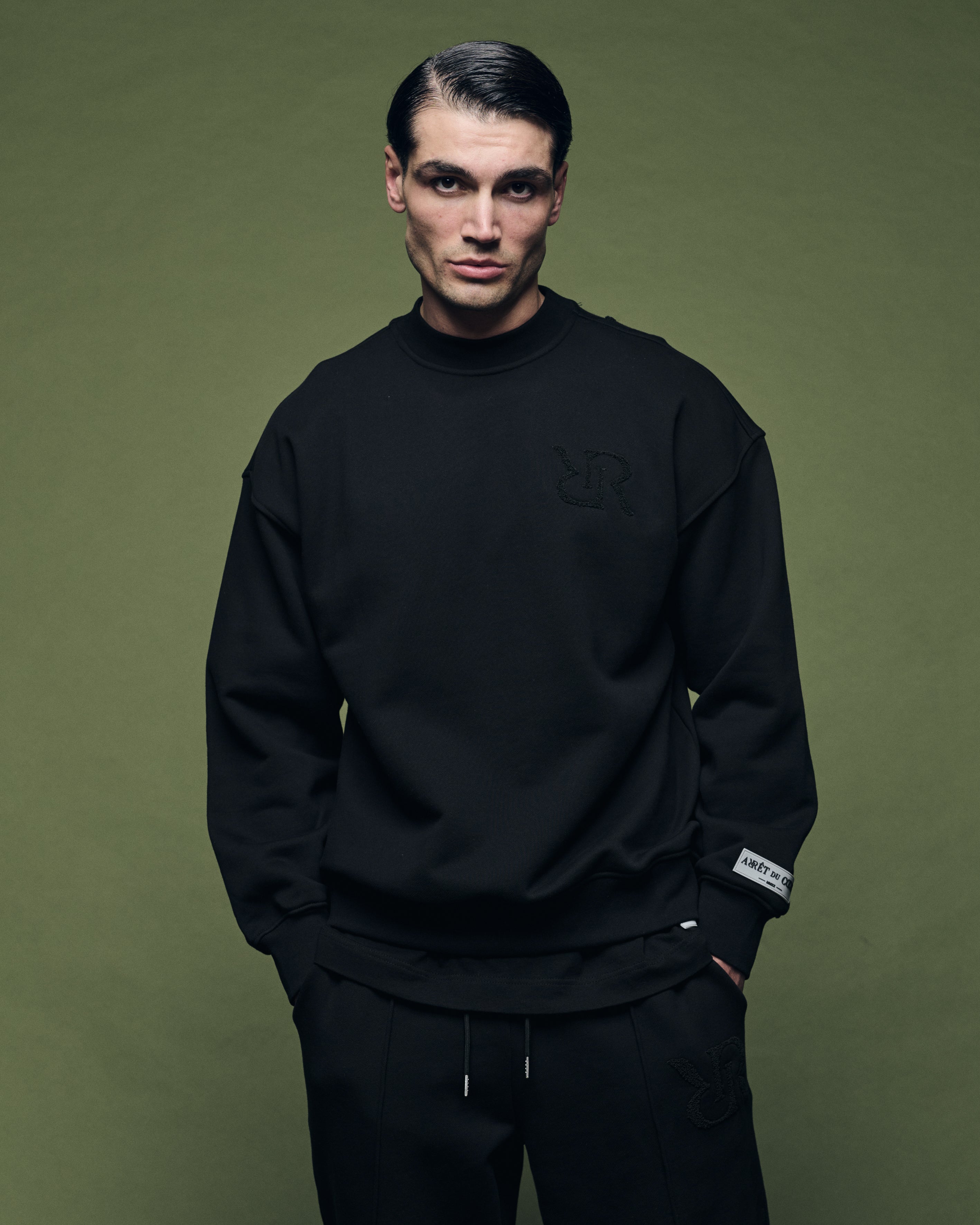 Col rond noir