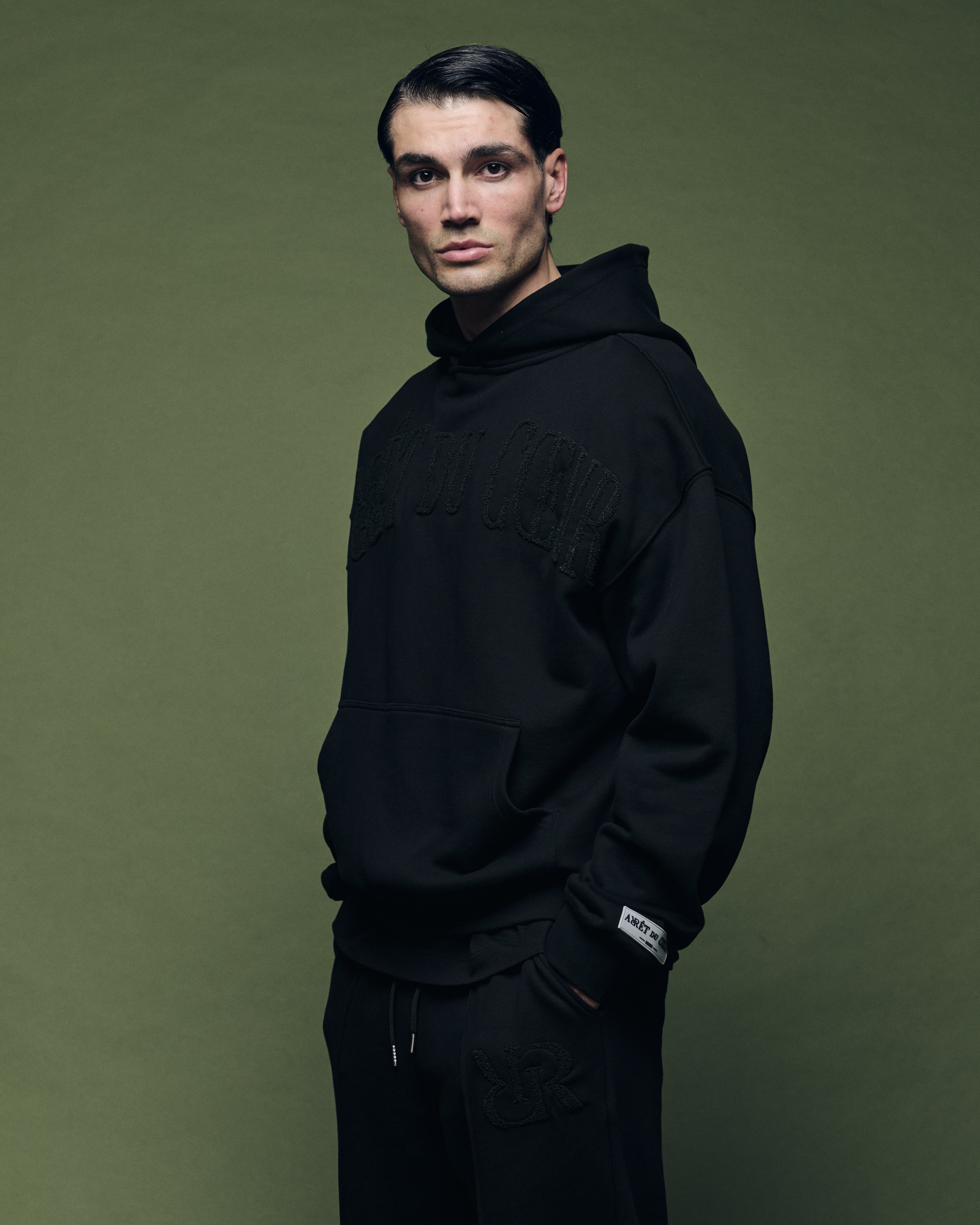 Sweat à capuche noir