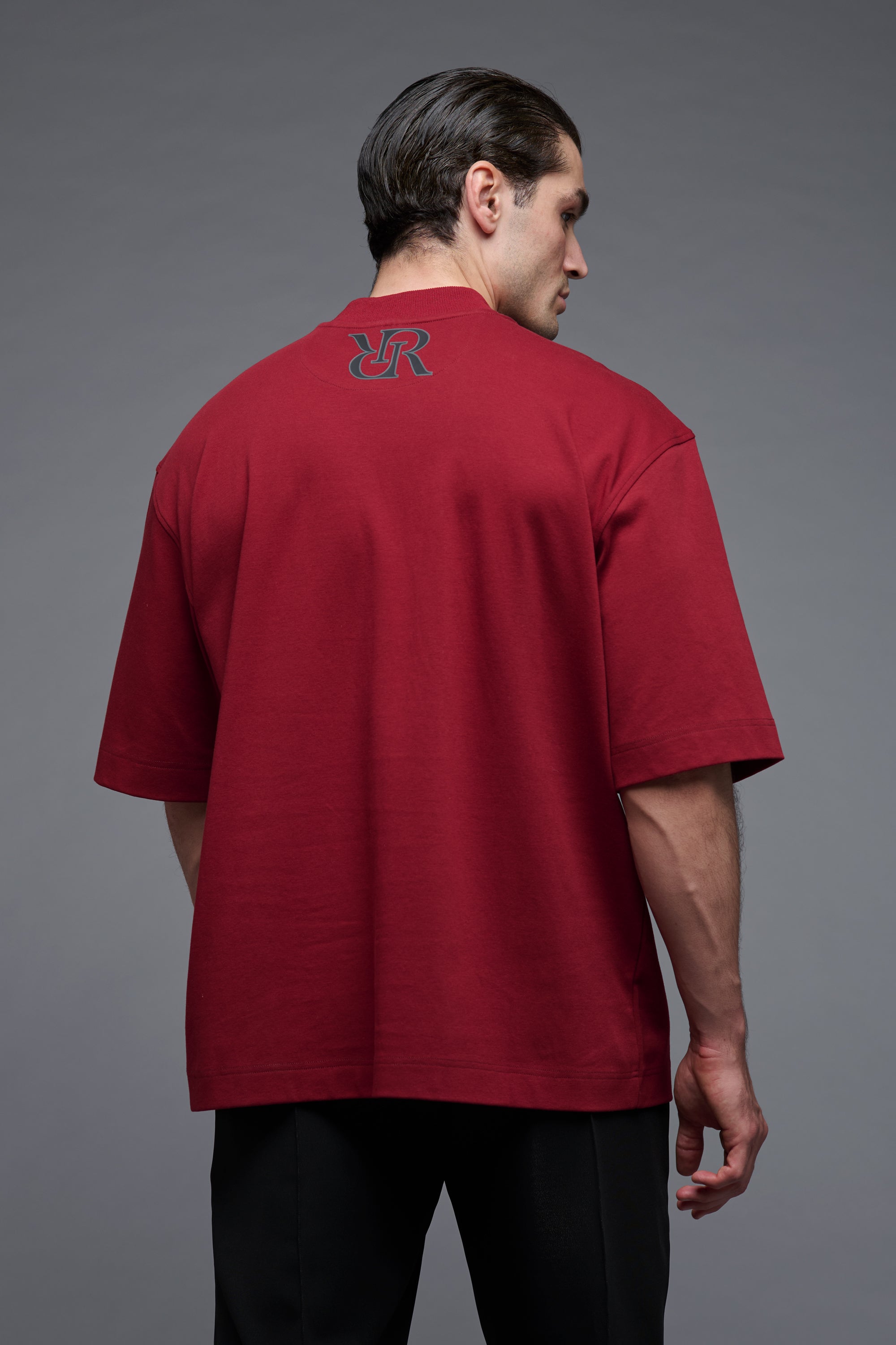 J‘adore Highneck Shirt - Burgundy