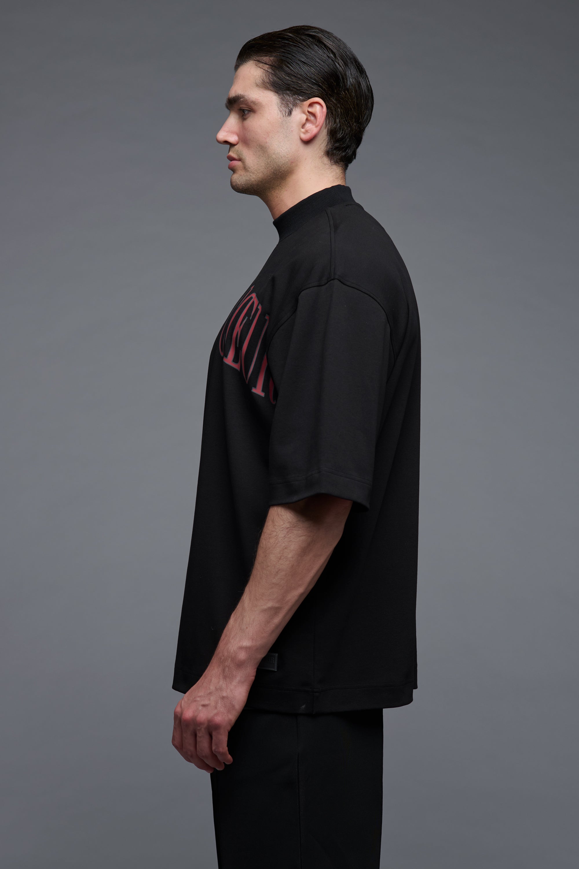 J‘adore Highneck Shirt  - Black