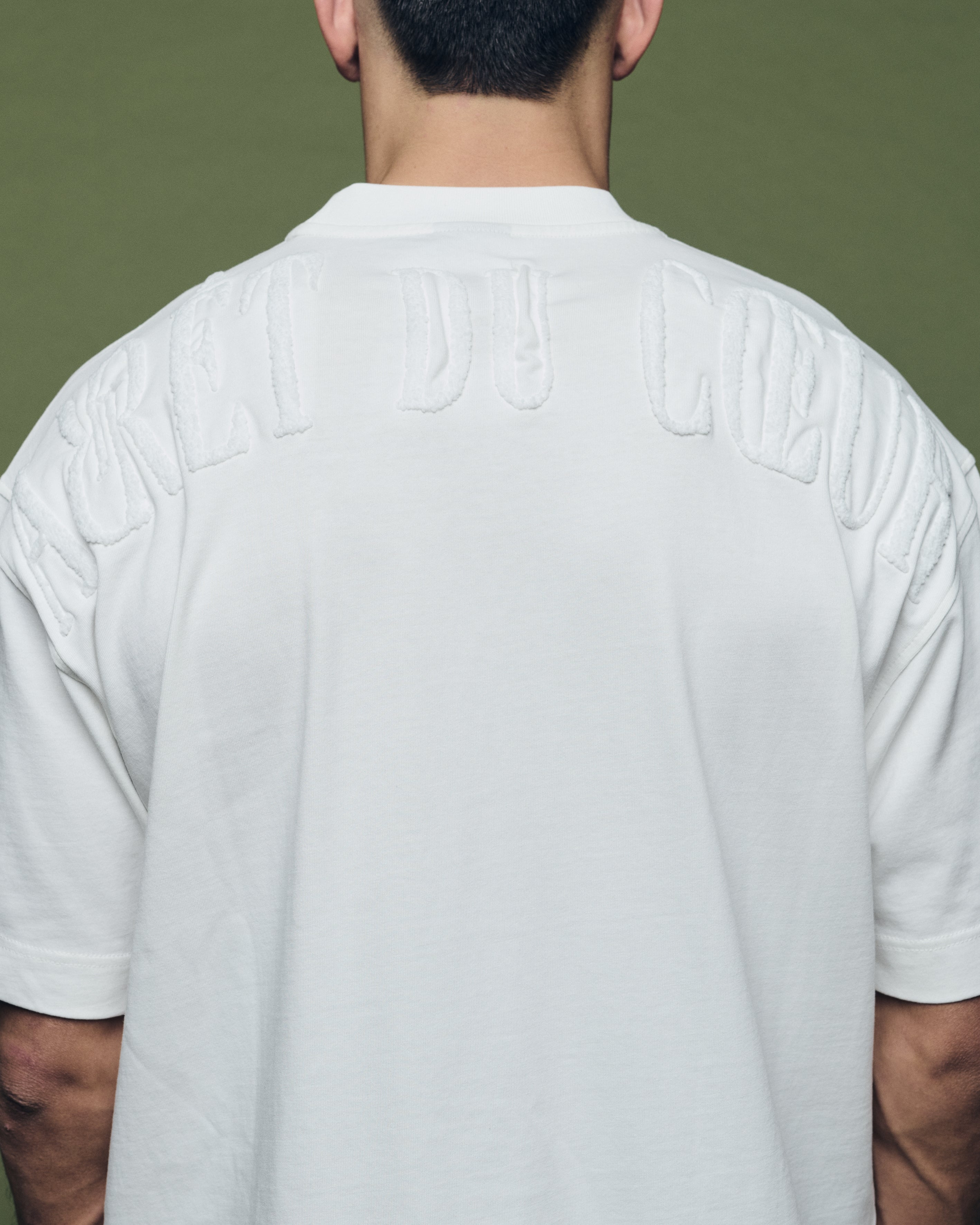 T-shirt Signature Off-White Logo Blanc