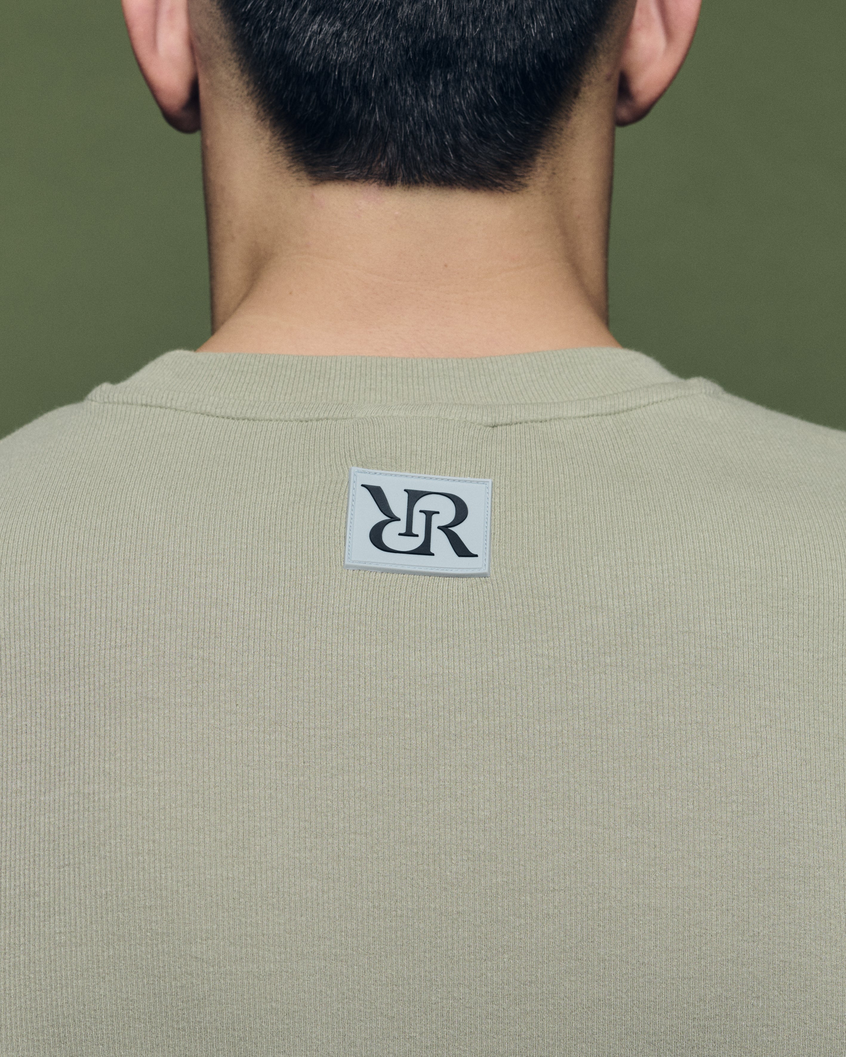 T-shirt slim gris menthe