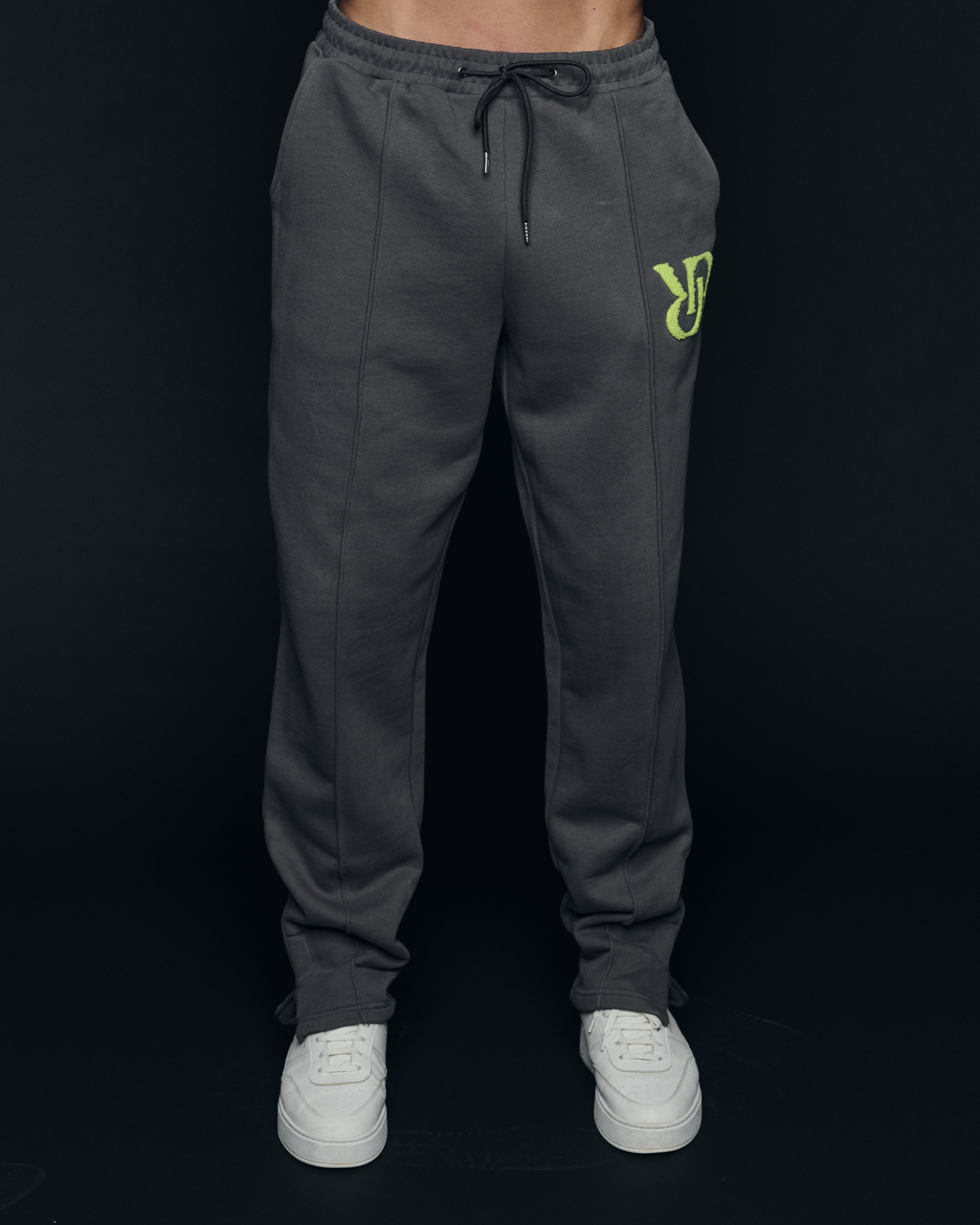 Pantalon de jogging à jambes larges gris foncé 