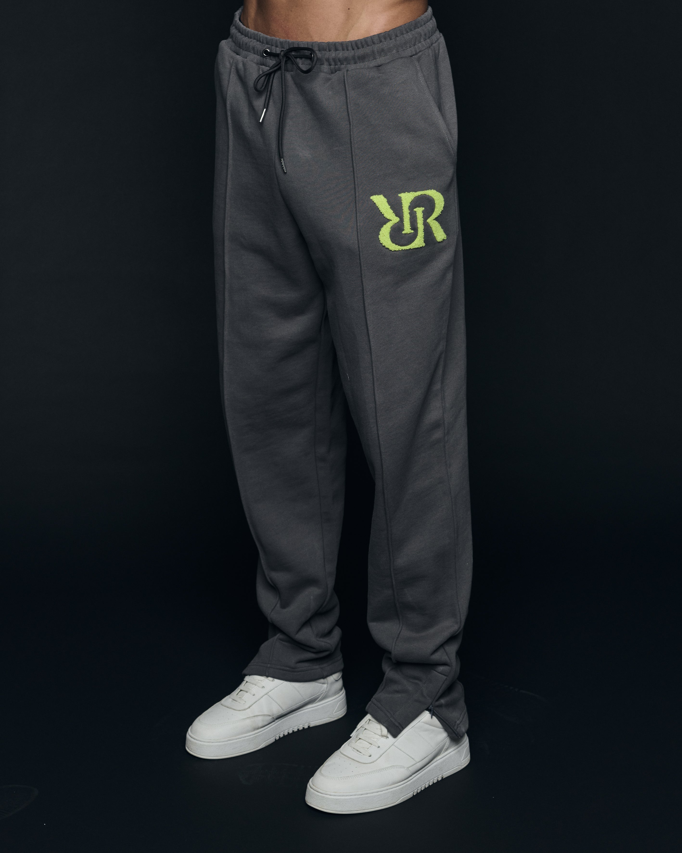 Pantalon de jogging à jambes larges gris foncé 