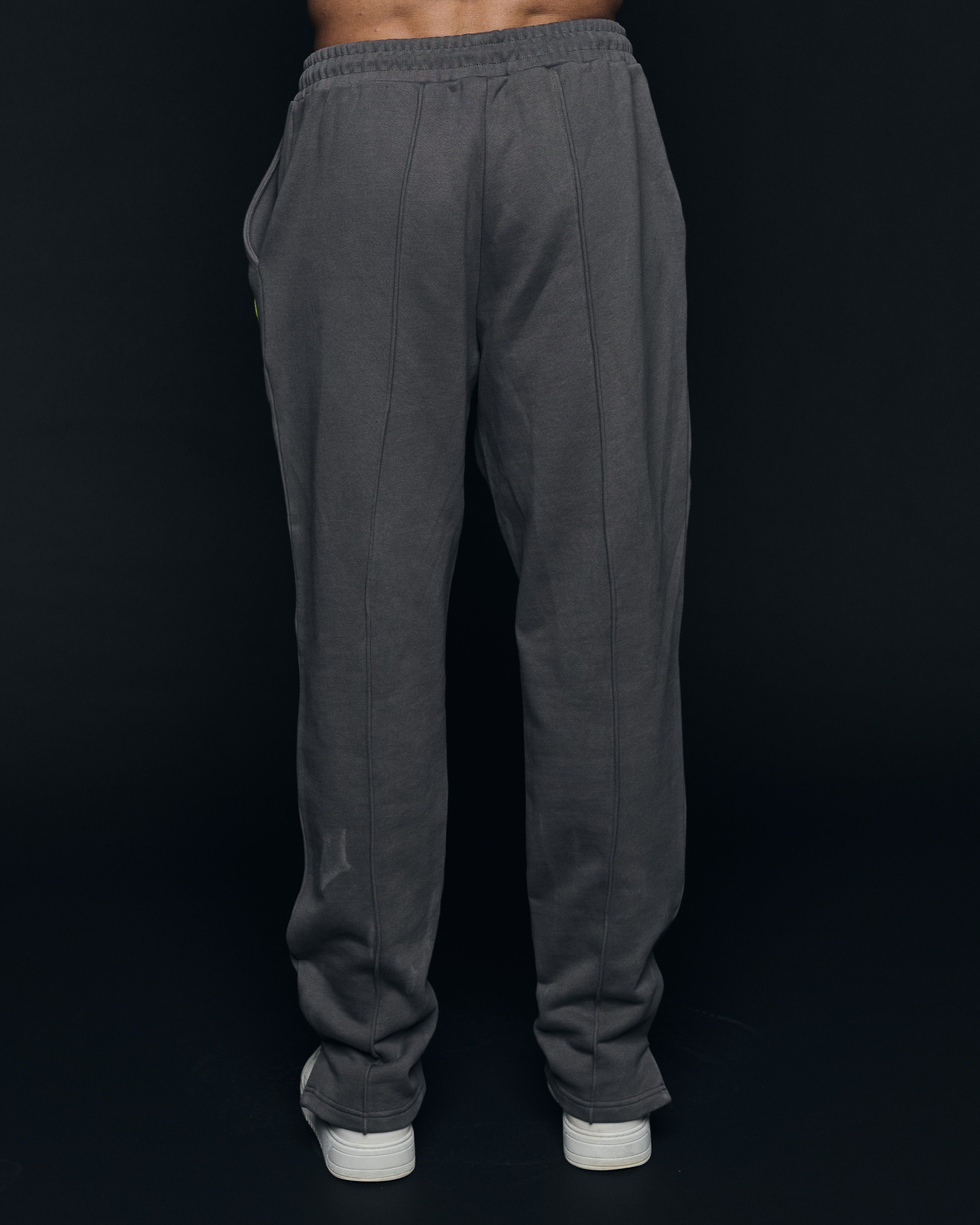 Pantalon de jogging à jambes larges gris foncé 