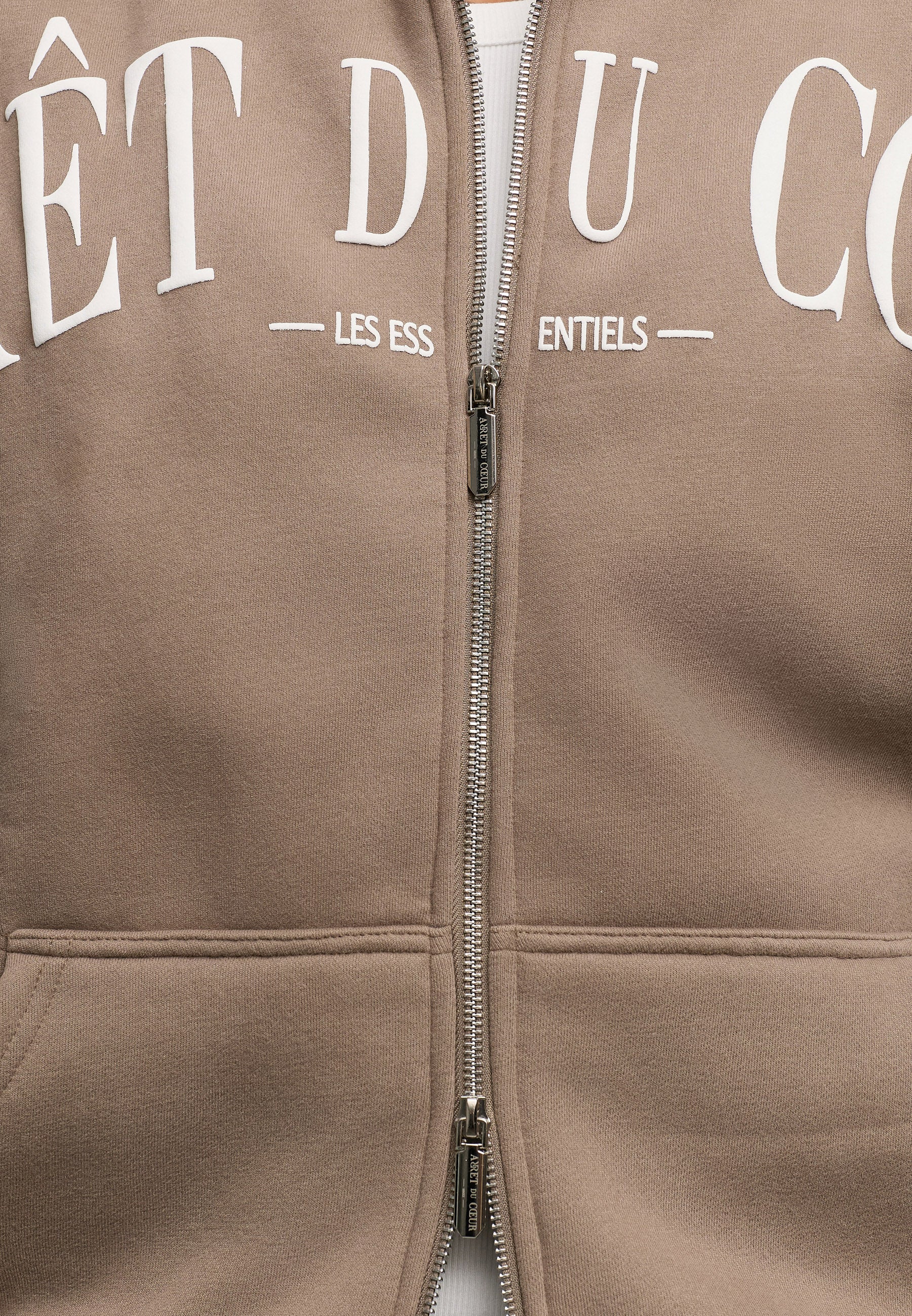 AdC Les Essentiels - Zip Hoodie - Cappuccino