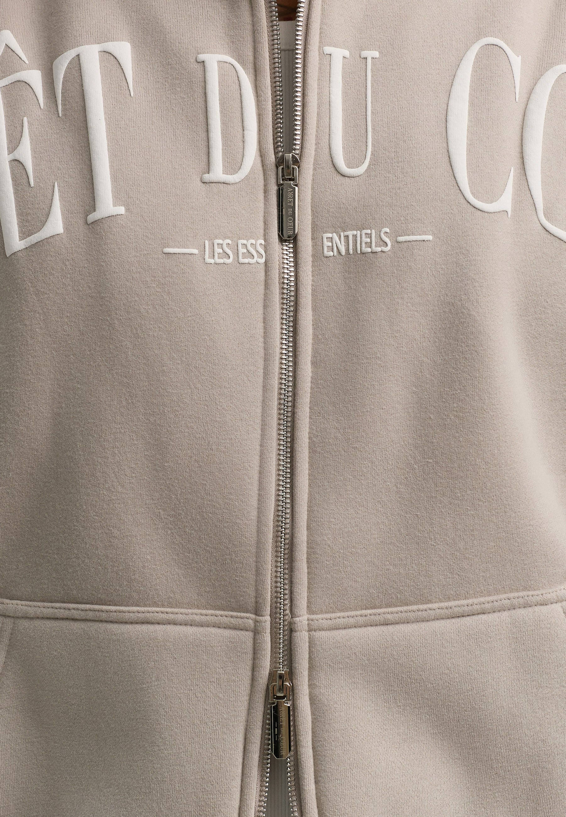 AdC Les Essentiels - Zip Hoodie - Beige
