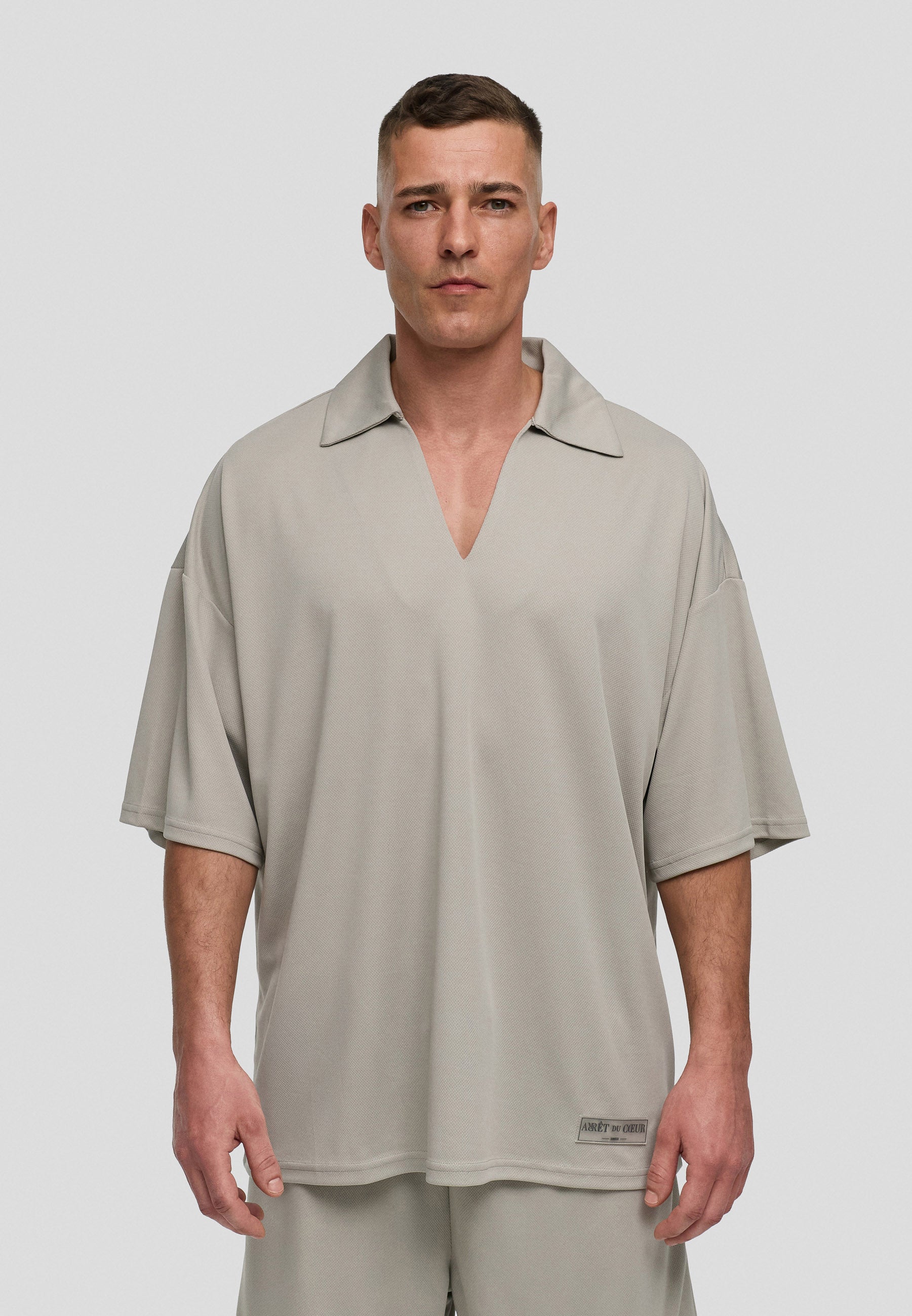 Jersey Shirt - Collar Grey