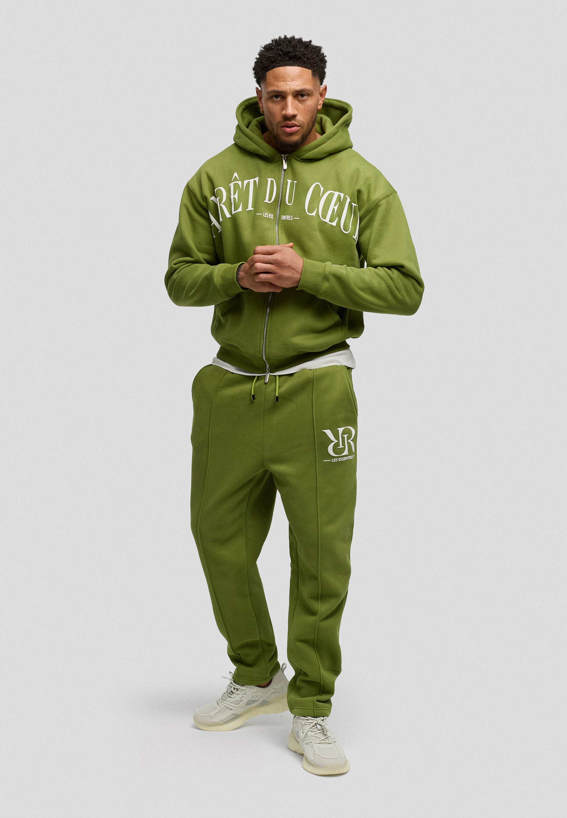 AdC Les Essentiels - Zip Hoodie - Green