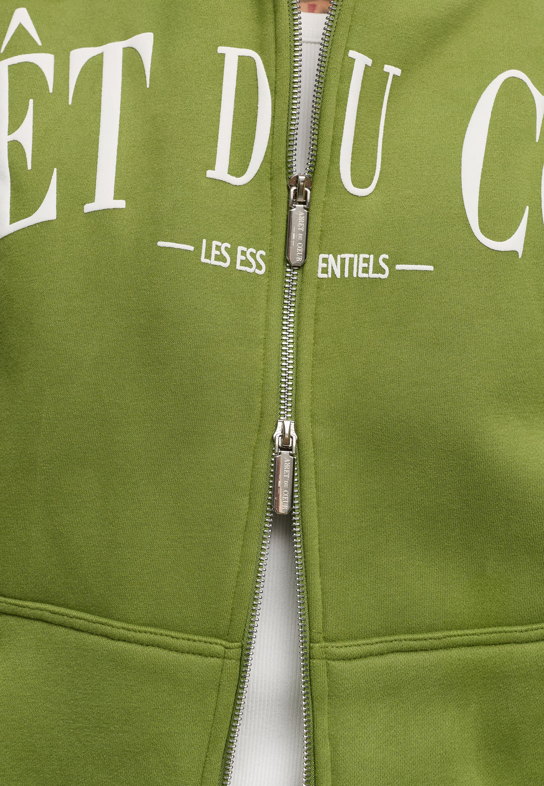 AdC Les Essentiels - Zip Hoodie - Green