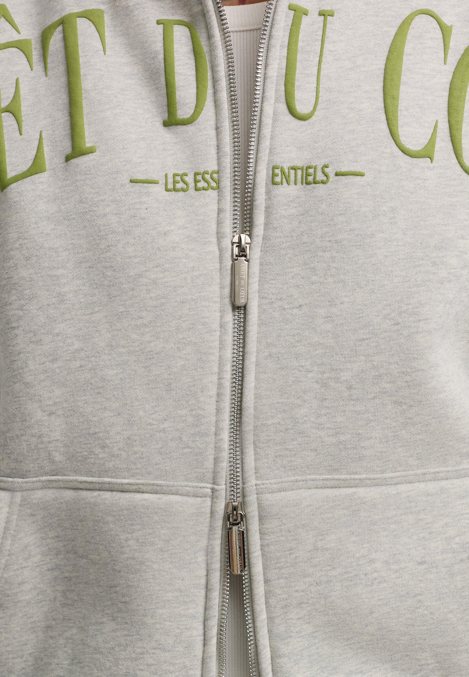AdC Les Essentiels - Zip Hoodie  - Grey Melange