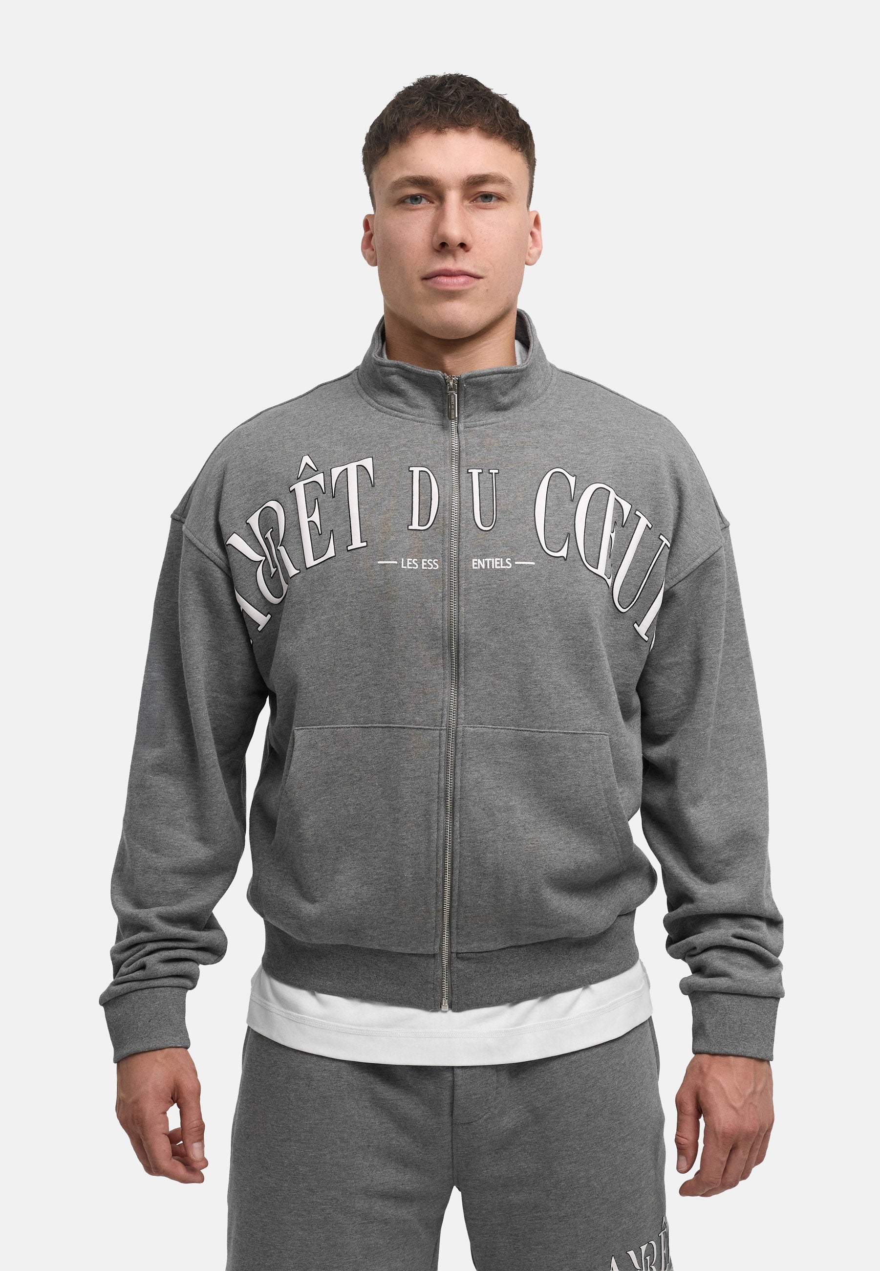 AdC Les Essentiels - Zip Jacket - Grey Melange